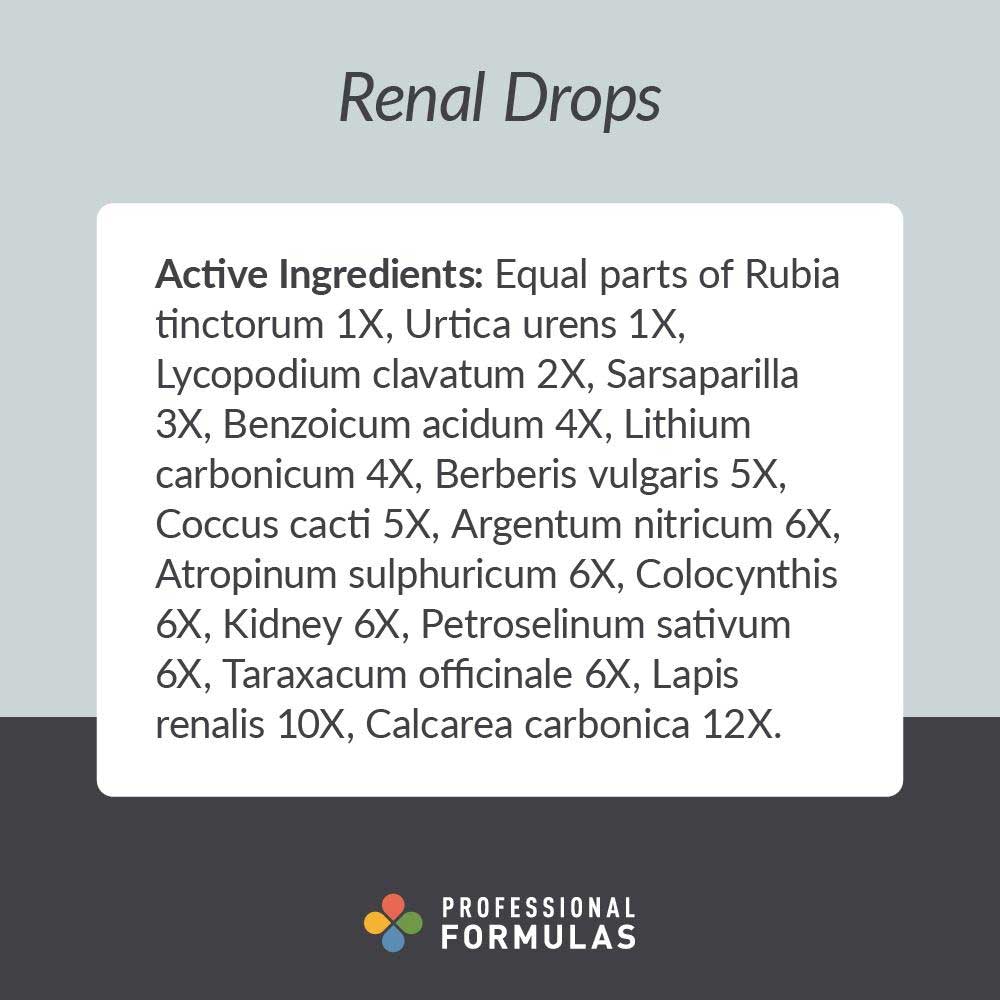 Professional Formulas Renal Drops Ingredients