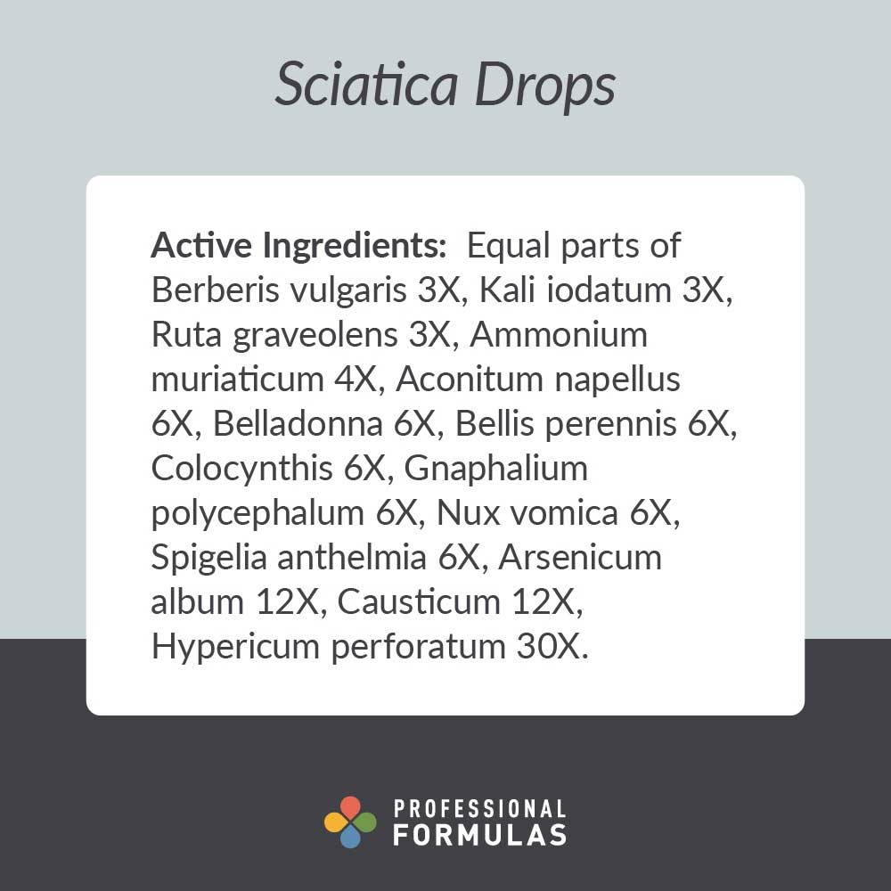 Professional Formulas Sciatica Drops Ingredients