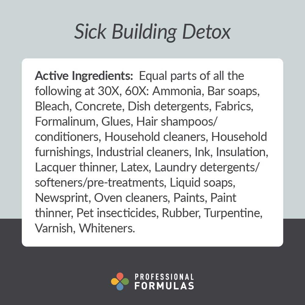 Professional Formulas Sick Building Detox Ingredients