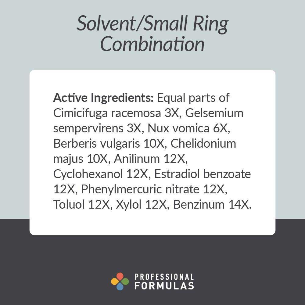 Professional Formulas Solvent/Small Ring Combination Ingredients