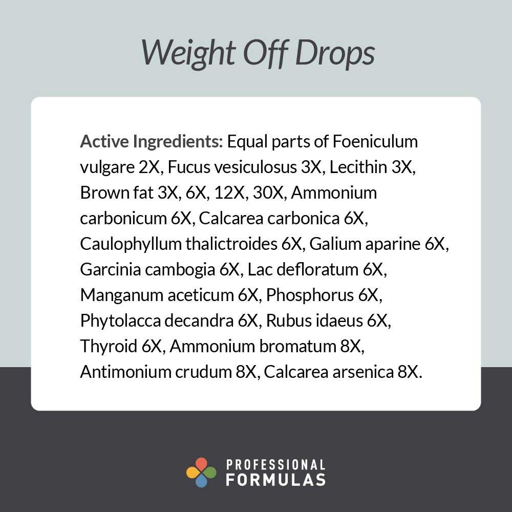 Professional Formulas Weight Off Drops Ingredients