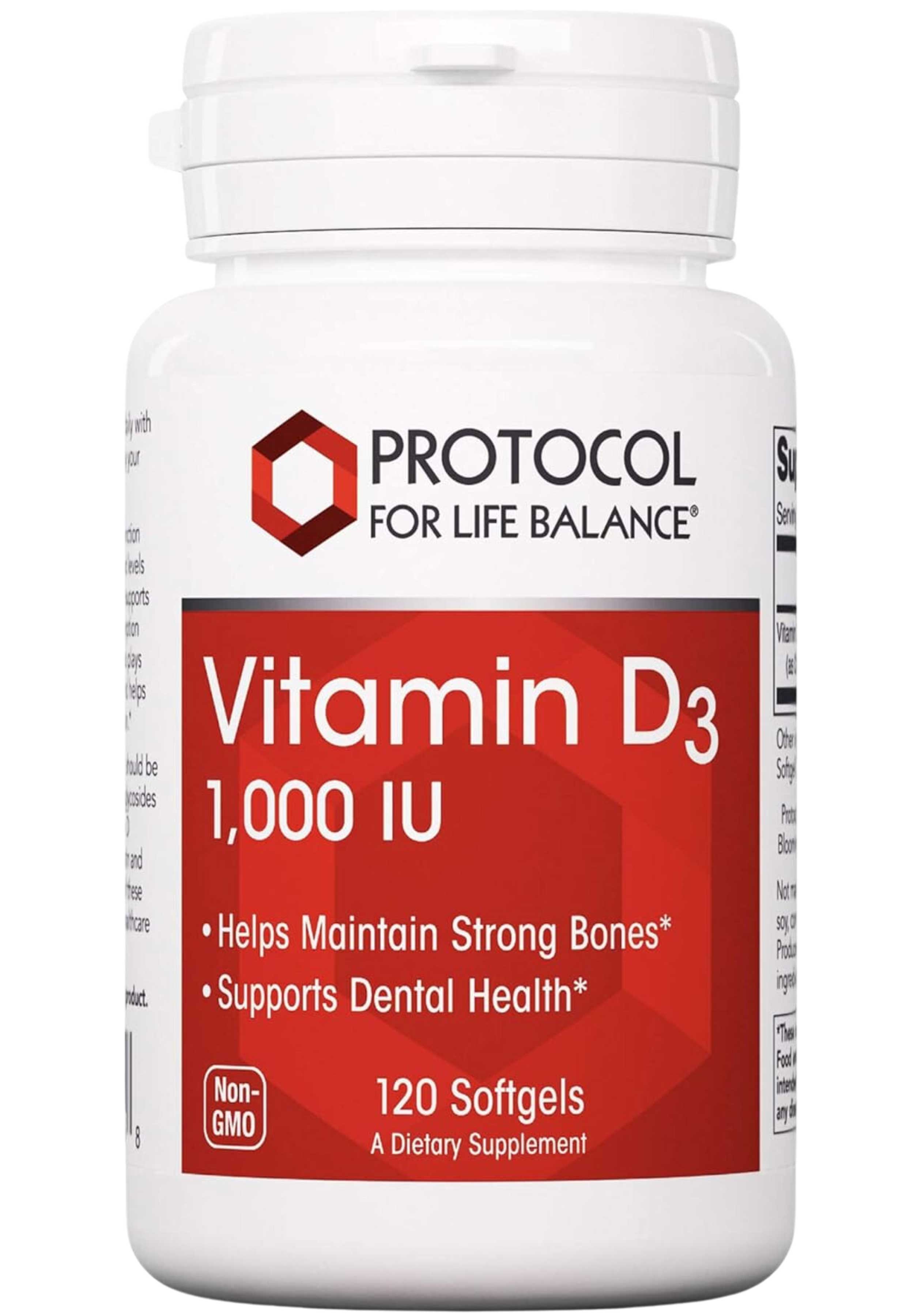 Protocol For Life Balance Vitamin D3 1,000 IU