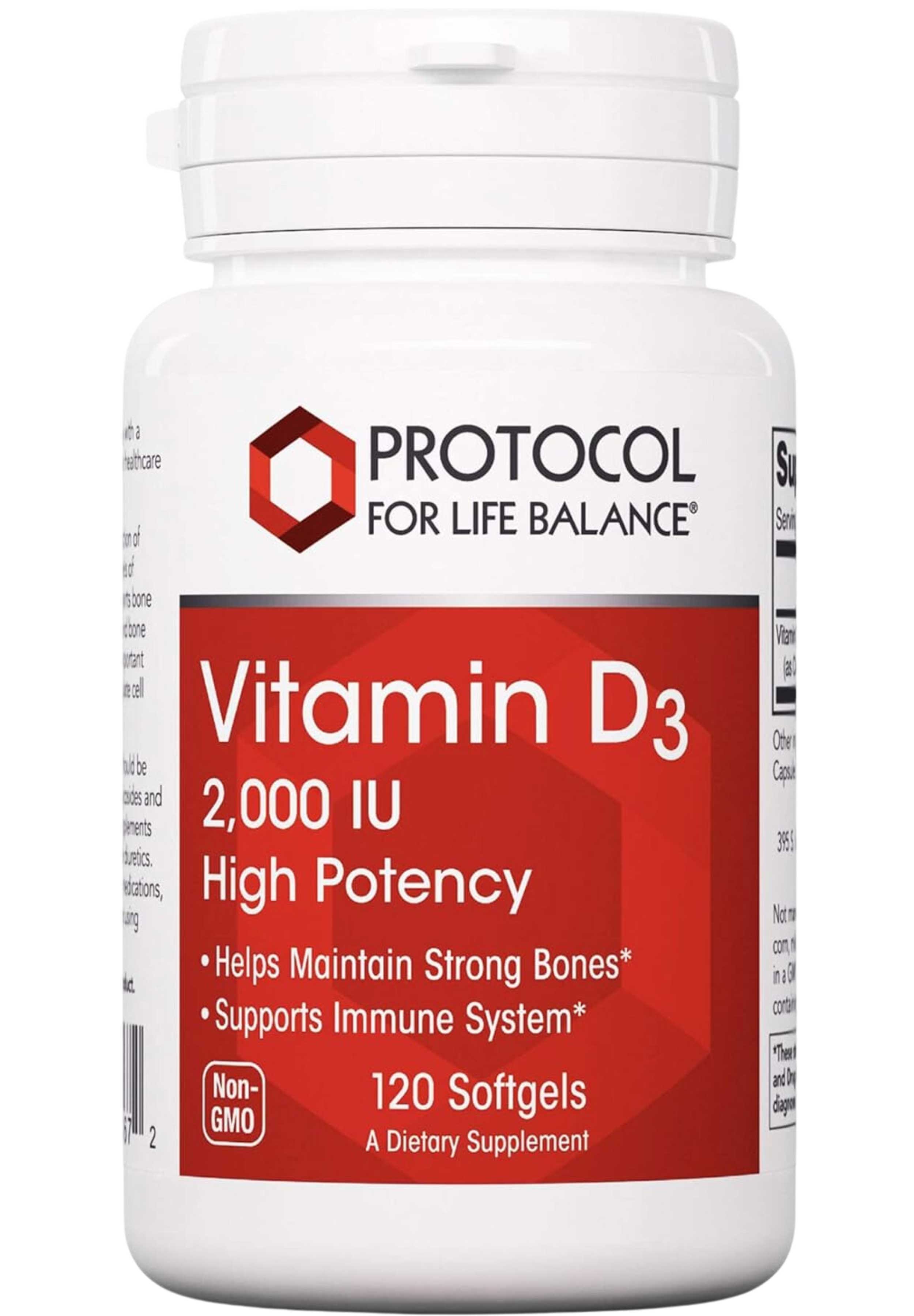 Protocol For Life Balance Vitamin D3 2,000 IU