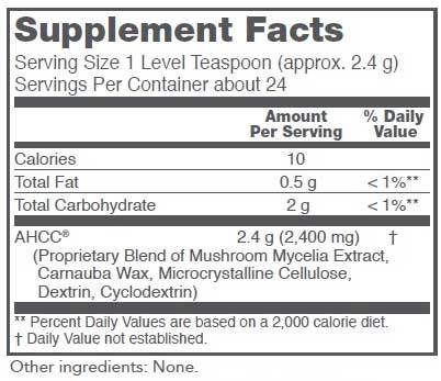Protocol for Life Balance AHCC Powder Ingredients