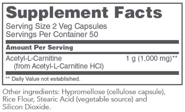 Protocol for Life Balance Acetyl-L-Carnitine Ingredients