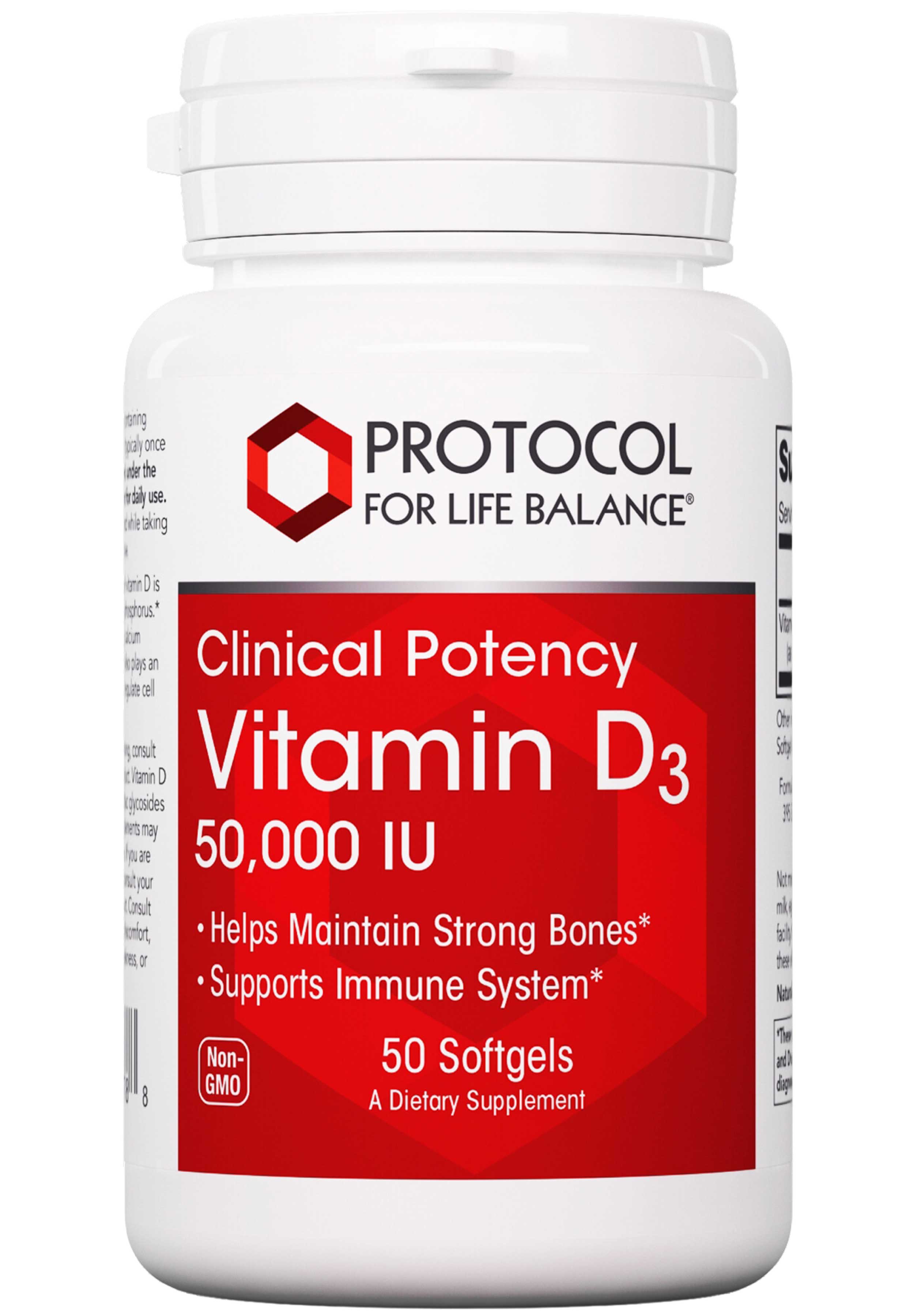 Protocol for Life Balance Clinical Potency Vitamin D3 50,000 IU