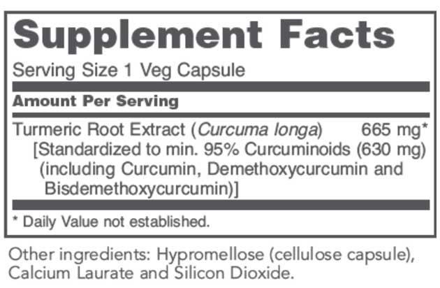 Protocol for Life Balance Curcumin 665 mg Ingredients