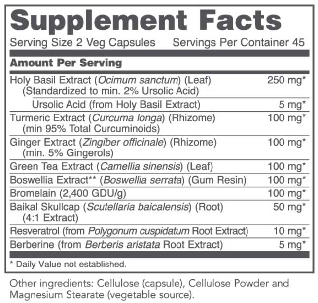 Protocol for Life Balance D-Flame Ingredients