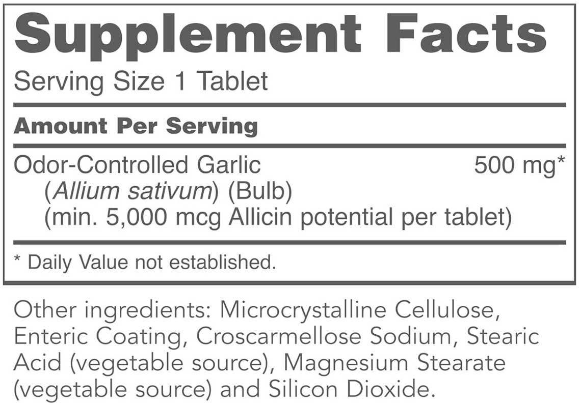 Protocol for Life Balance Garlic 5000