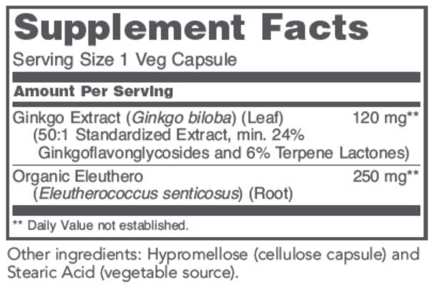 Protocol for Life Balance Ginkgo Biloba 120 mg Ingredients 