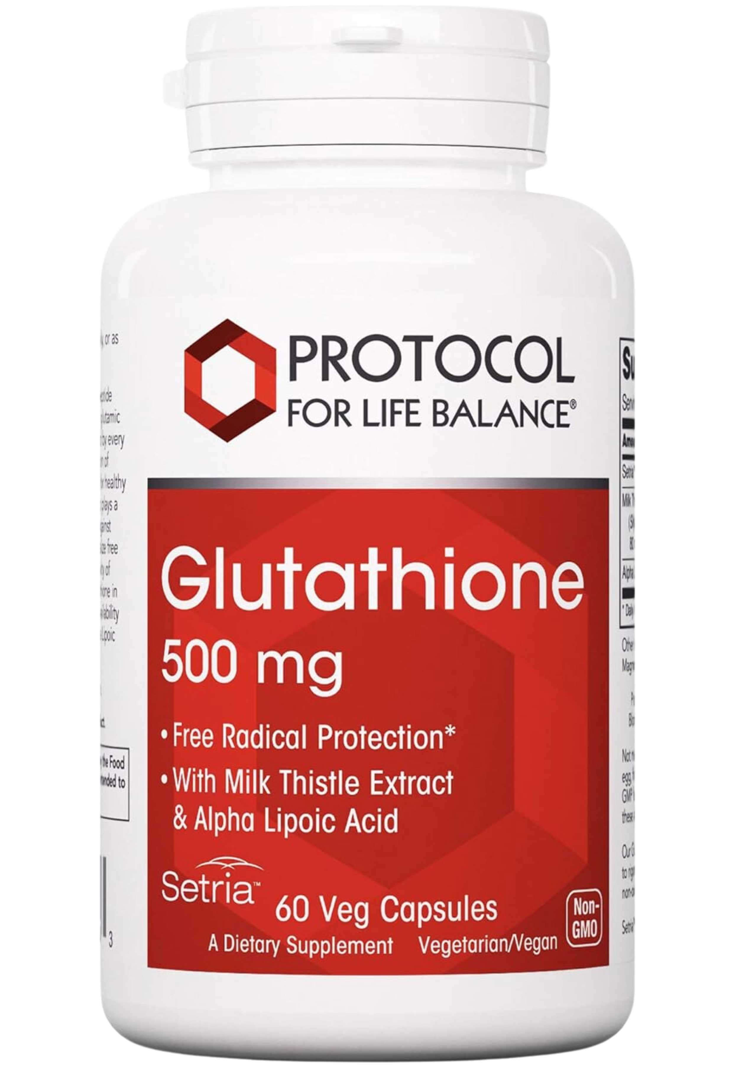 Protocol for Life Balance Glutathione 500 mg