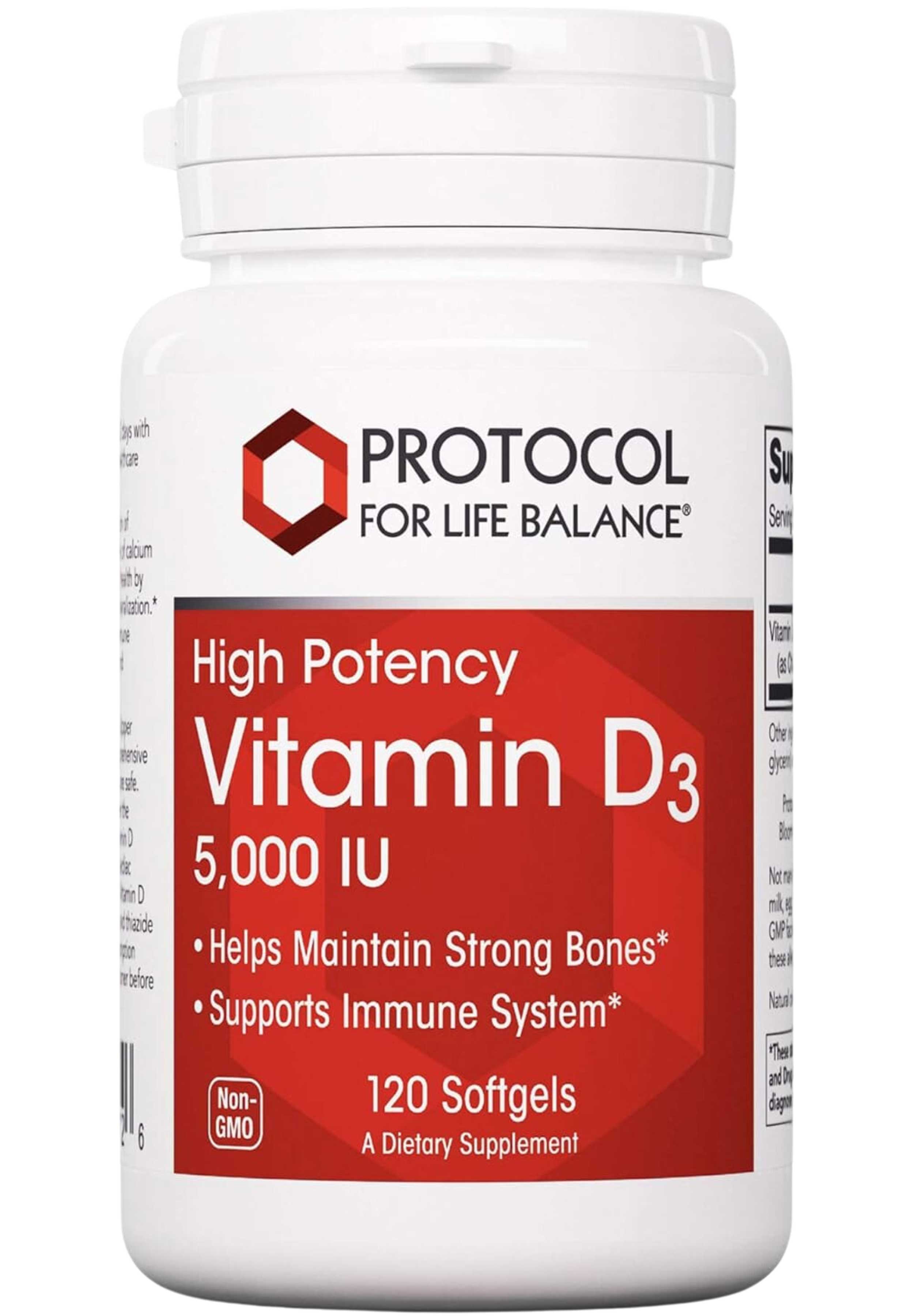Protocol for Life Balance High Potency Vitamin D3 5,000 IU