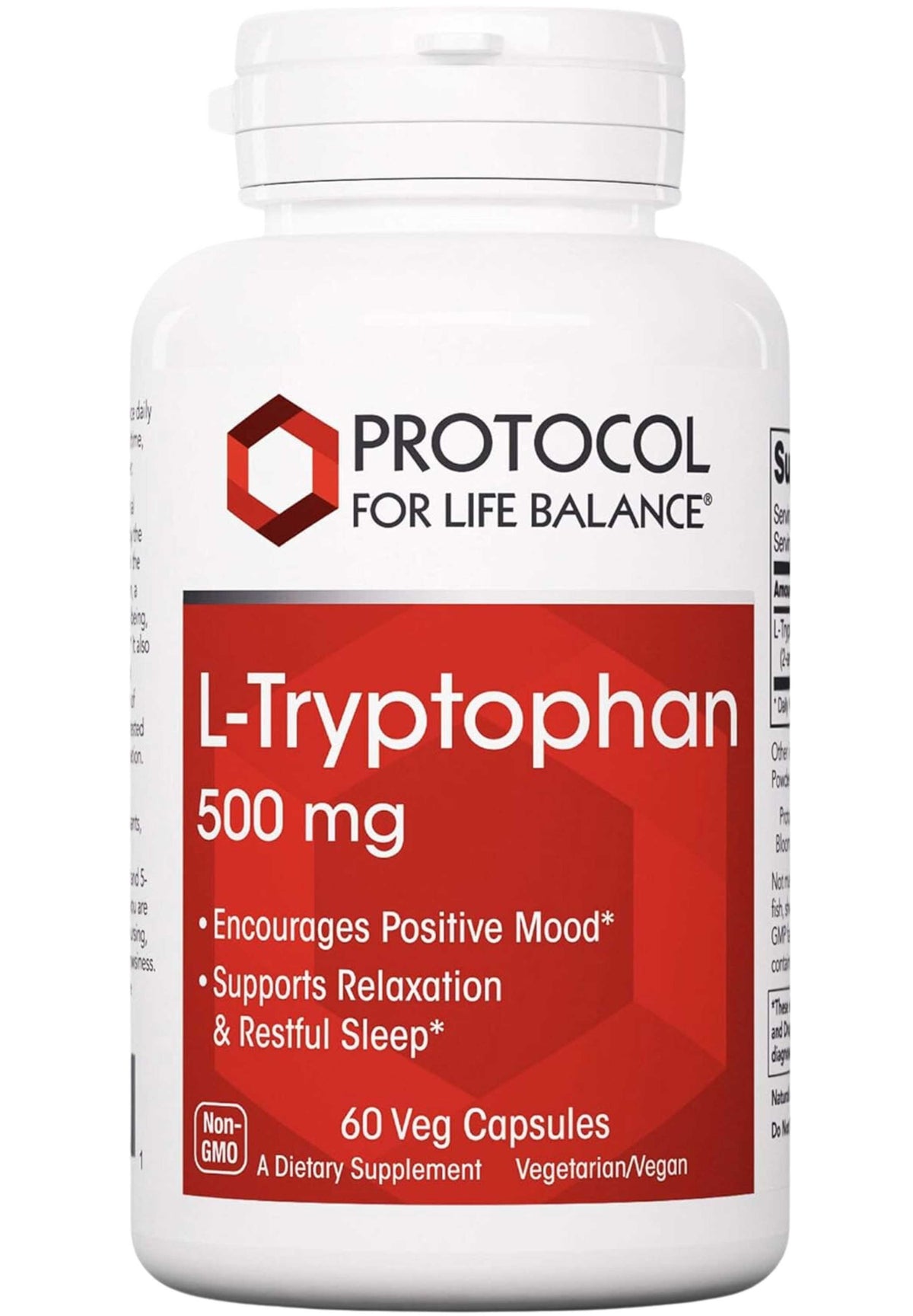 Protocol for Life Balance L-Tryptophan 500 mg