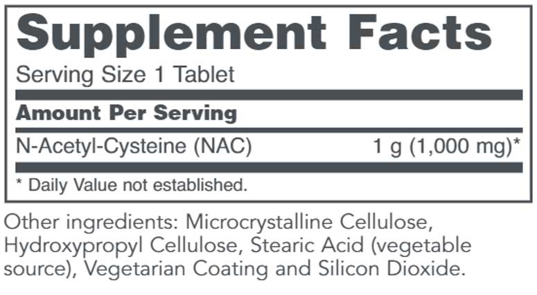 Protocol for Life Balance NAC Ingredients