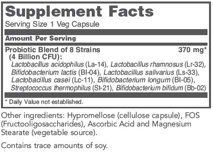 Protocol for Life Balance Ortho Dophilus Ingredients