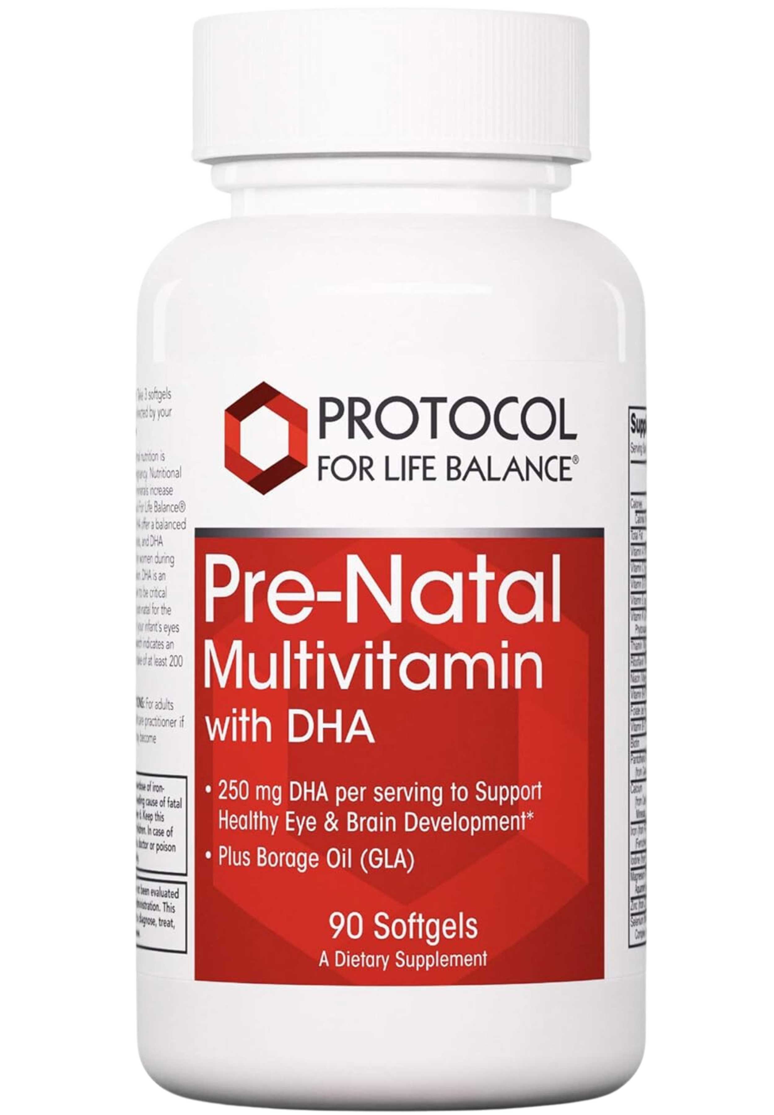 Protocol for Life Balance Pre-Natal Multivitamin with DHA