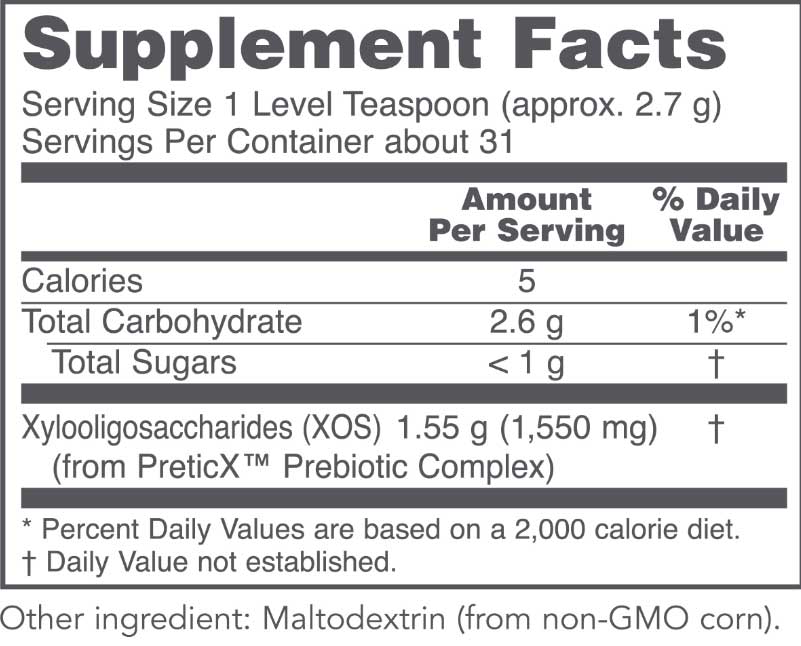 Protocol for Life Balance Prebiotic Powder XOS Ingredients