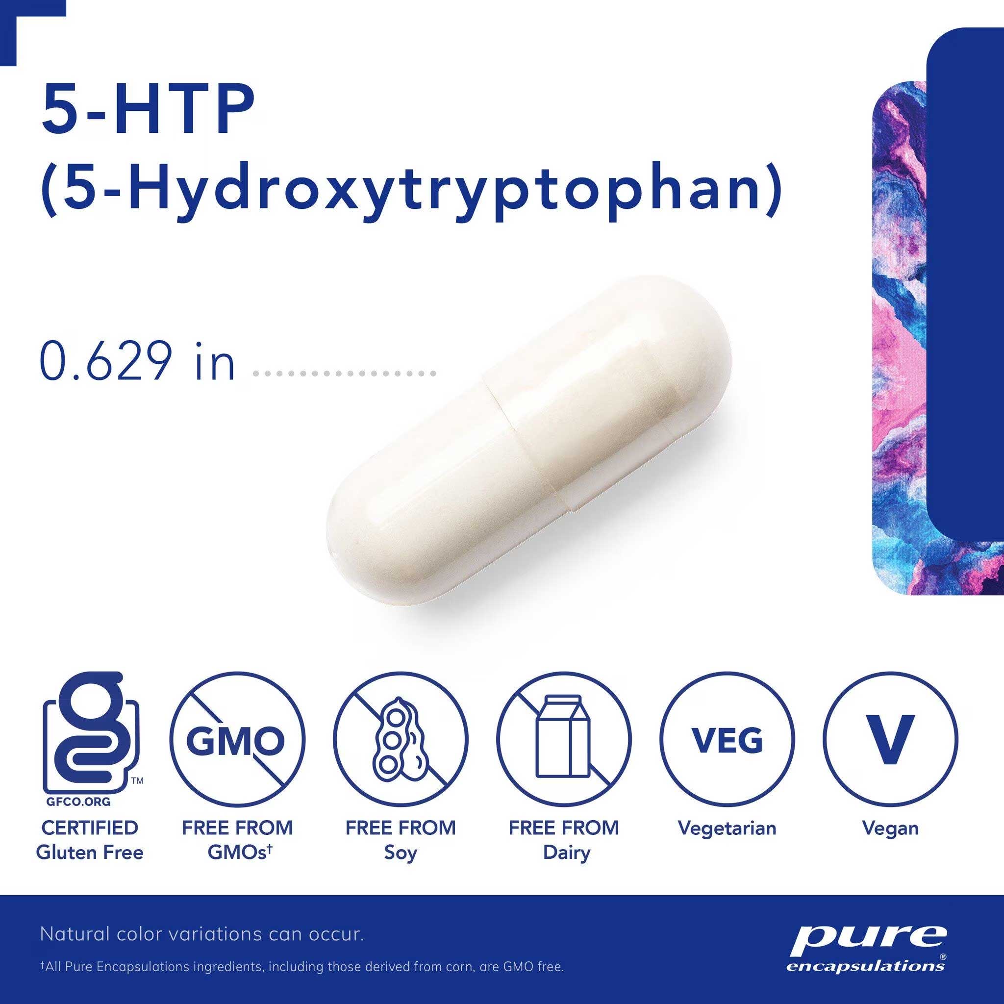 Pure Encapsulations 5-HTP 100mg Capsules