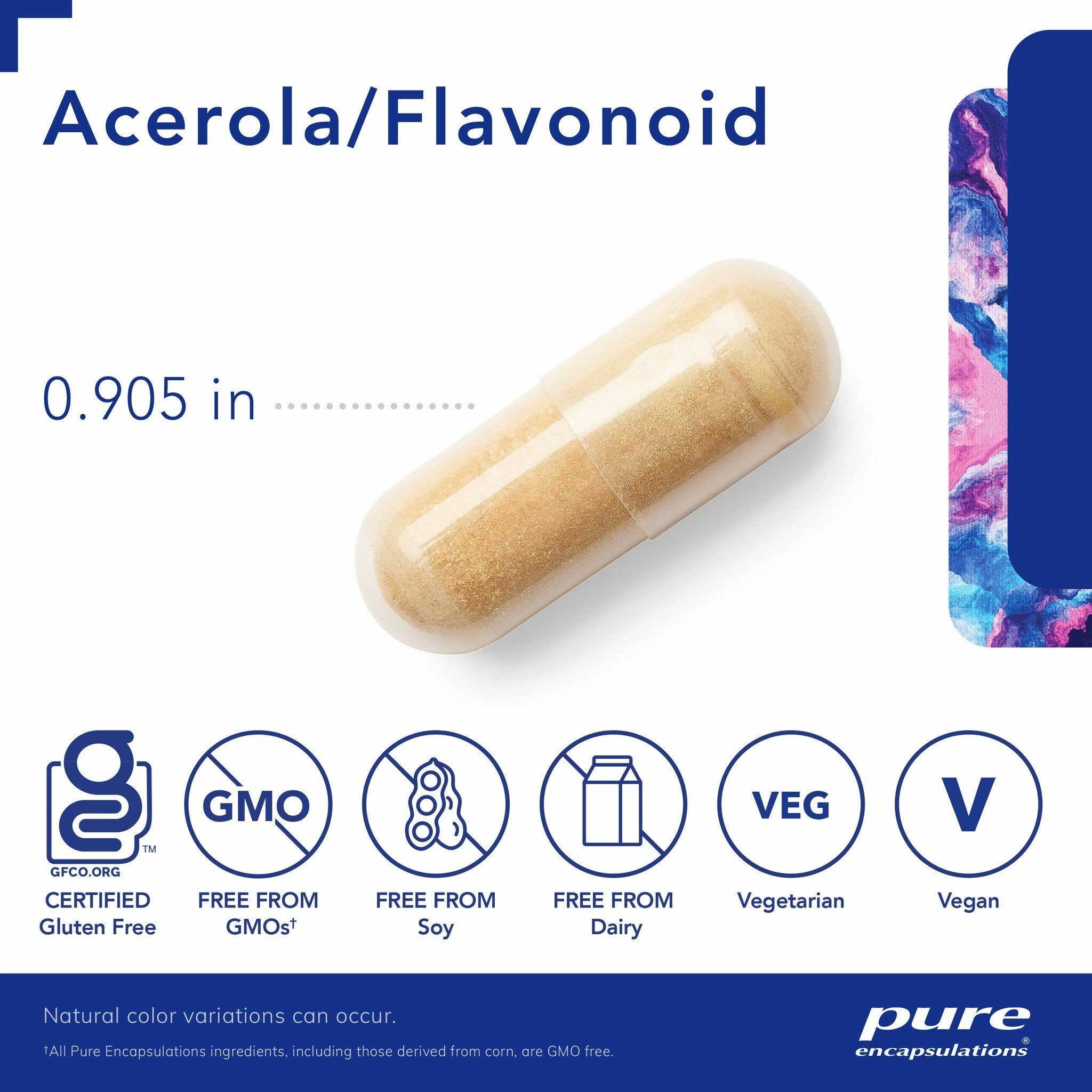 Pure Encapsulations Acerola/Flavonoid Capsules