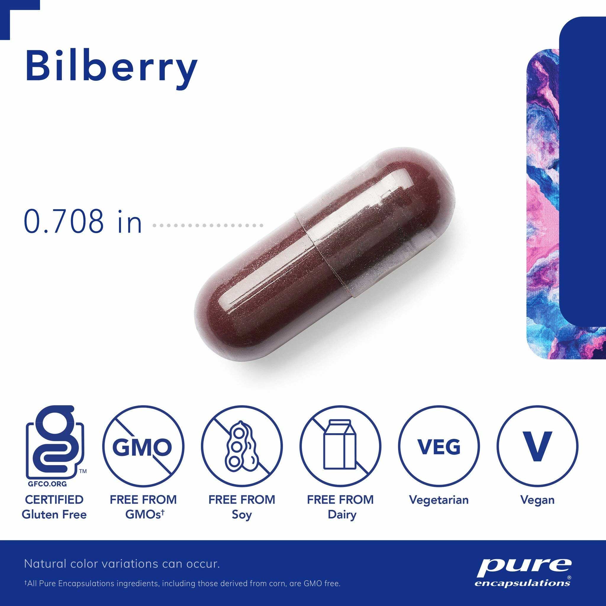 Pure Encapsulations Bilberry 160mg Capsules