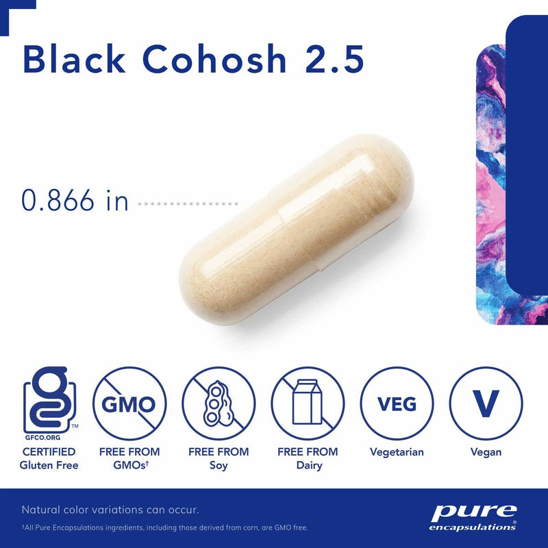 Pure Encapsulations Black Cohosh 2.5 Capsules