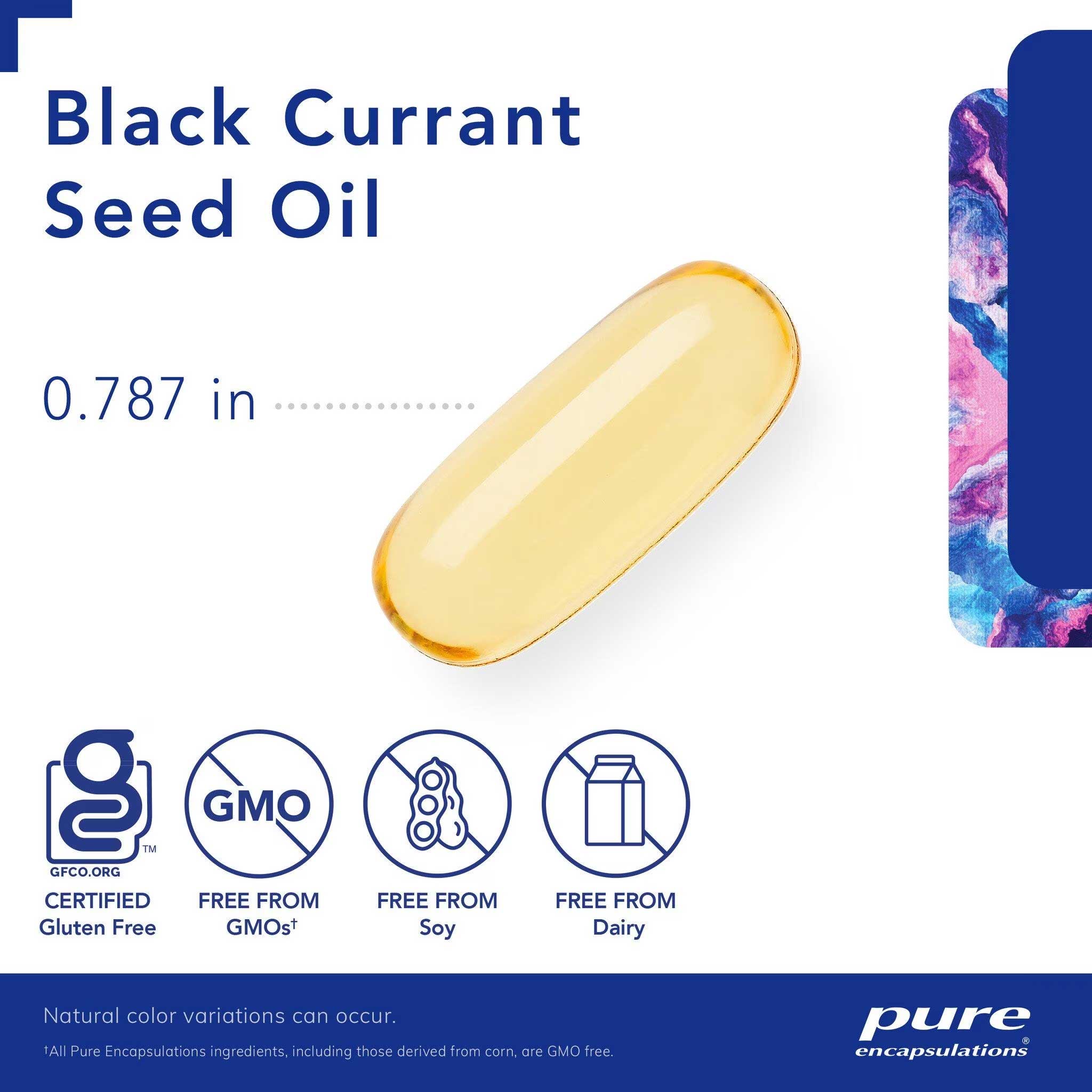 Pure Encapsulations Black Currant Seed Oil Softgel Capsules