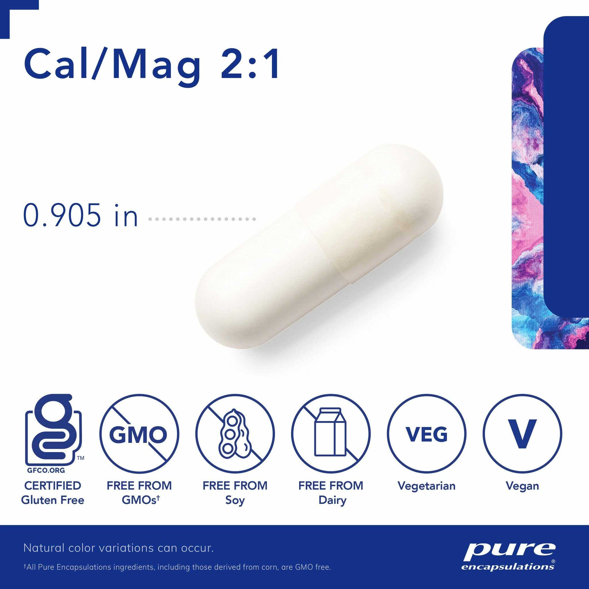 Pure Encapsulations Cal/Mag 2:1 (malate) Capsules