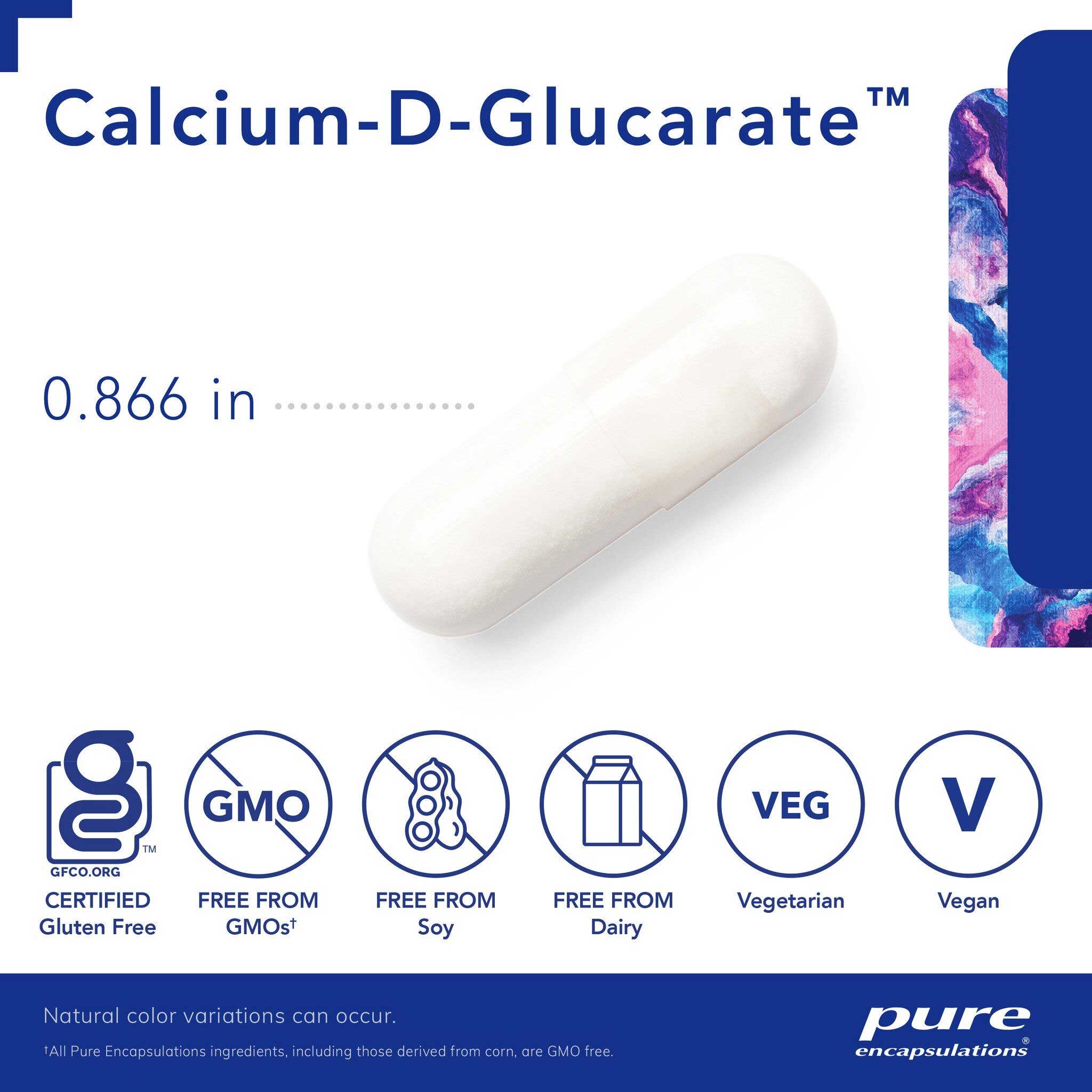Pure Encapsulations Calcium-D-Glucarate Capsules