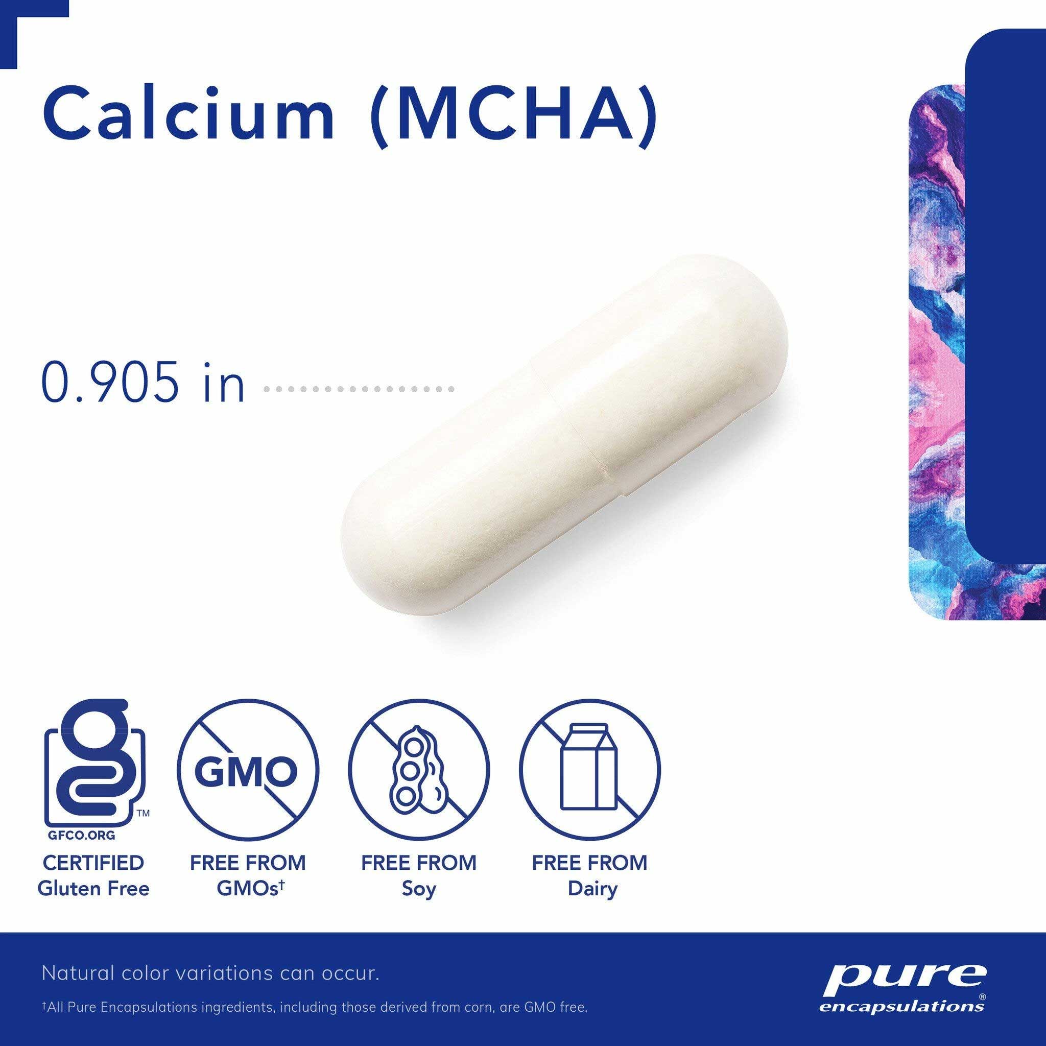 Pure Encapsulations Calcium (MCHA) Capsules