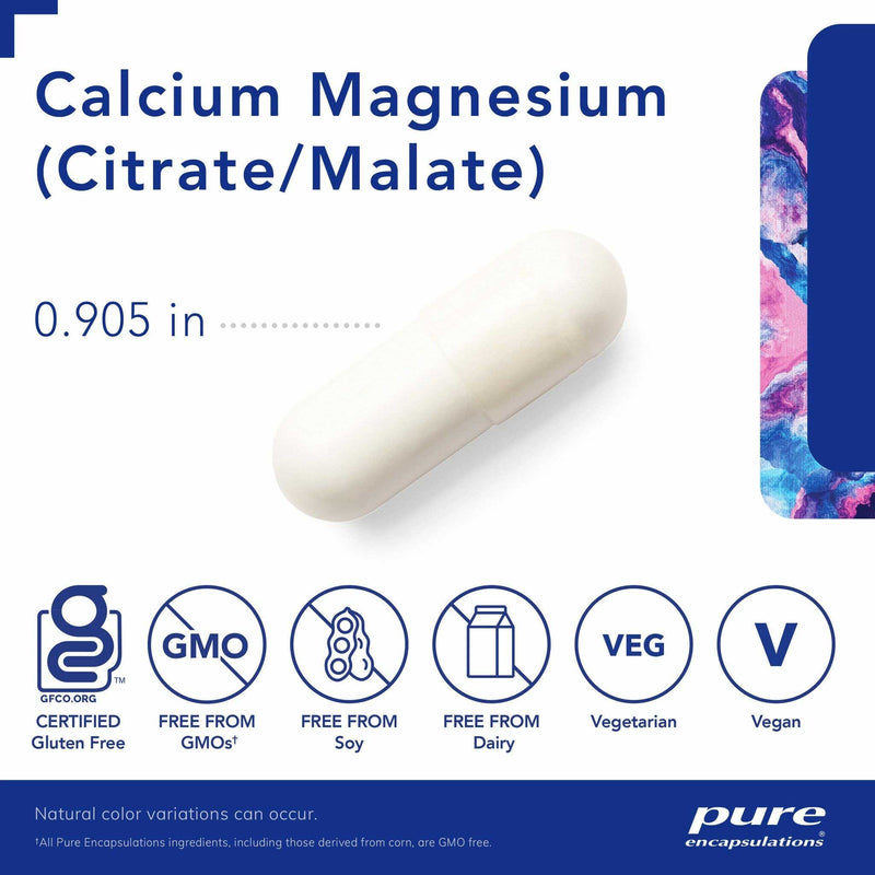 Pure Encapsulations Calcium Magnesium (Citrate/Malate) Capsules