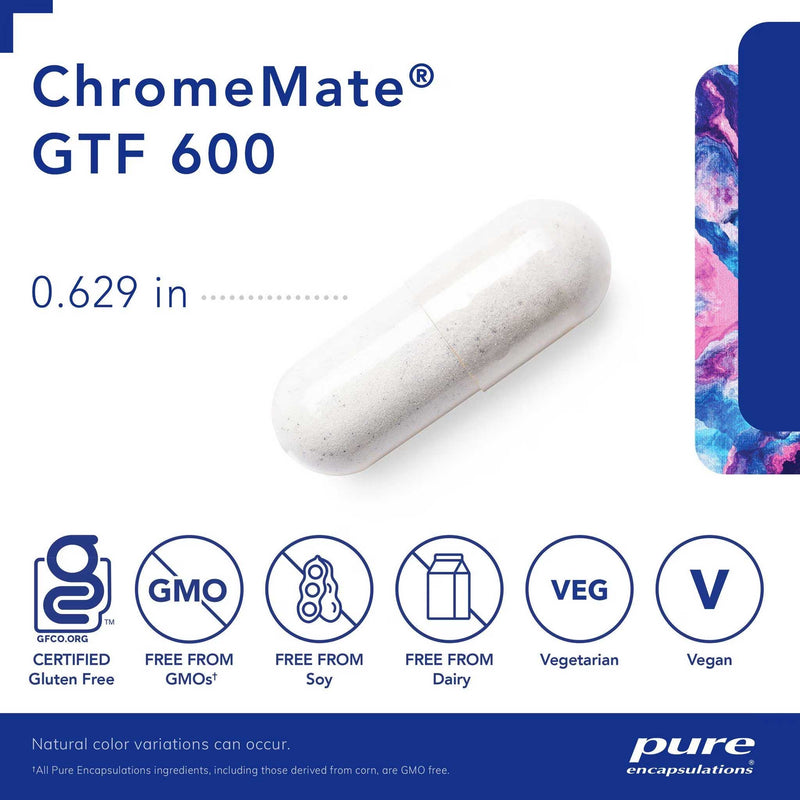 Pure Encapsulations ChromeMate GTF 600 Capsules
