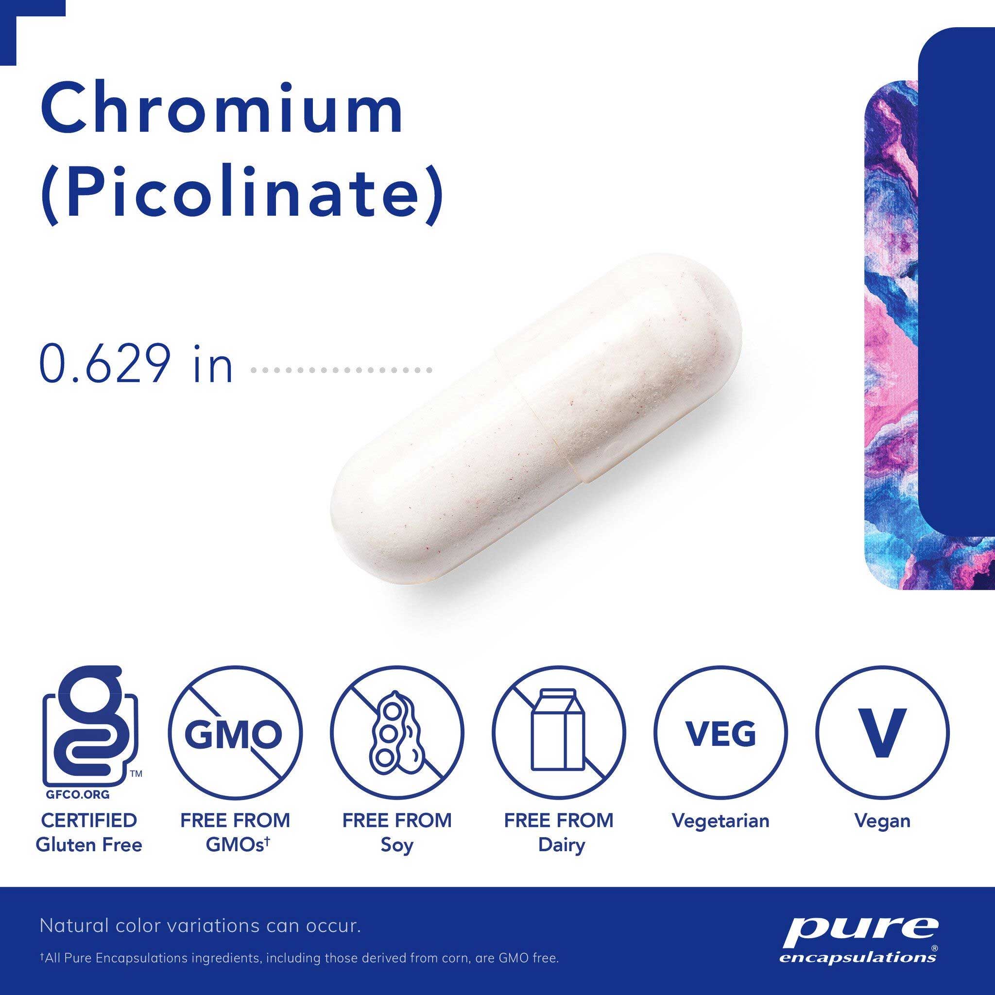 Pure Encapsulations Chromium (picolinate) 200mcg Capsules