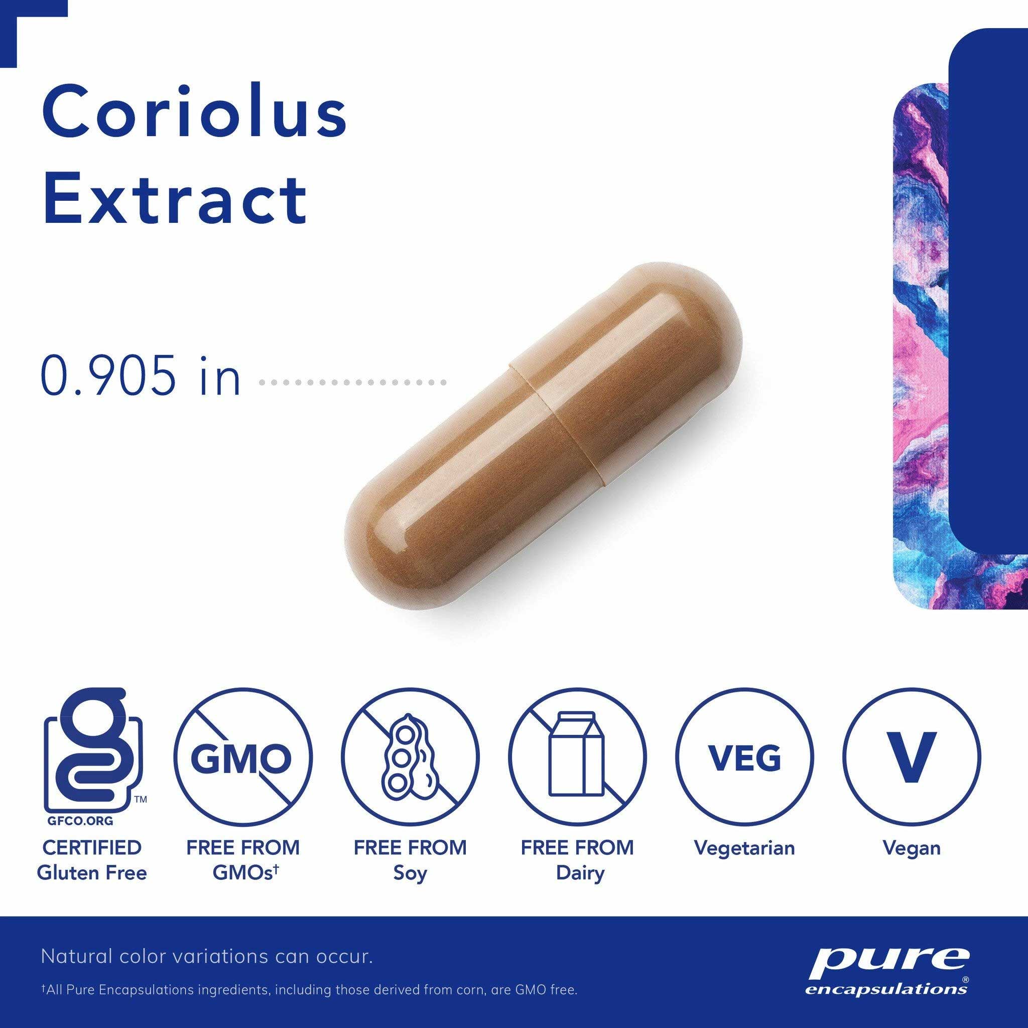 Pure Encapsulations Coriolus Extract Capsules
