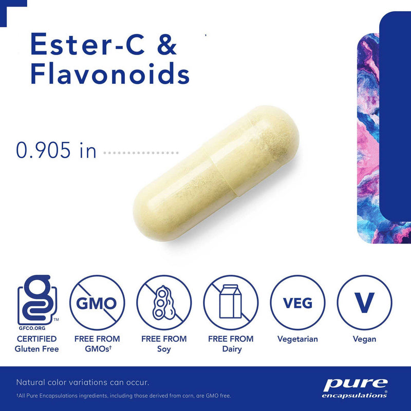 Pure Encapsulations Ester-C and Flavonoids (Formerly Essential-C and Flavonoids) Capsules
