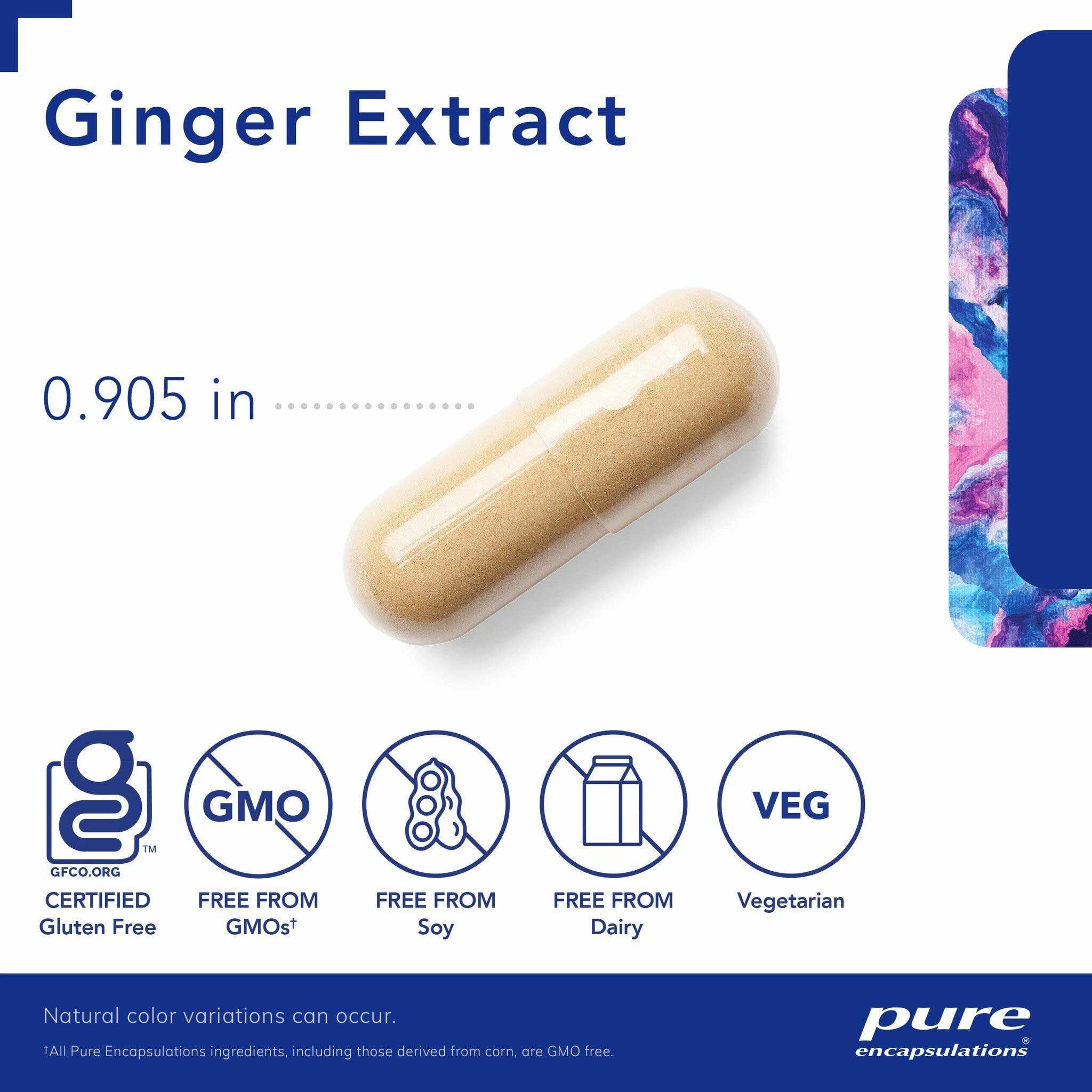 Pure Encapsulations Ginger Extract Capsules