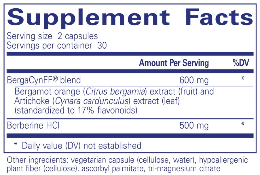Pure Encapsulations Lipid Support Complex Ingredients
