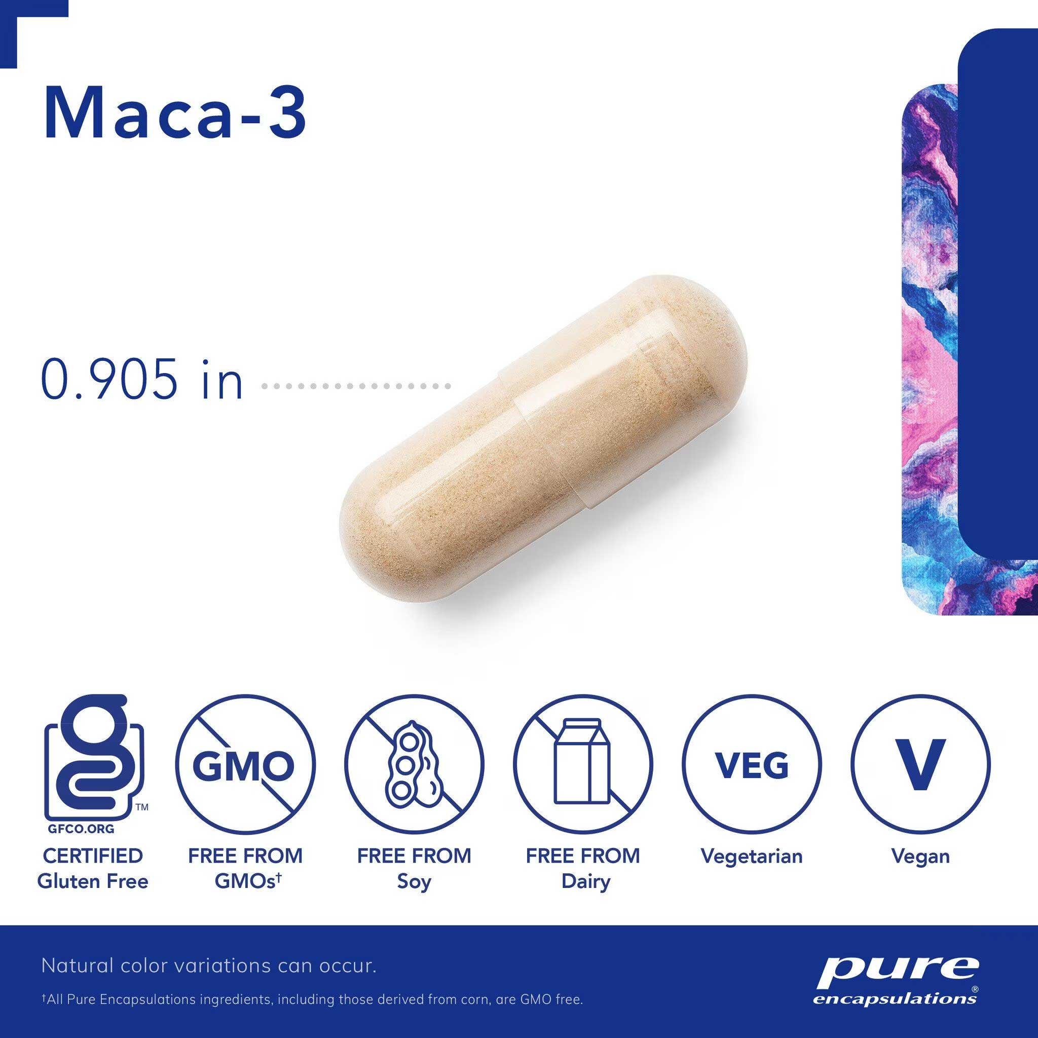 Pure Encapsulations Maca-3 Capsules