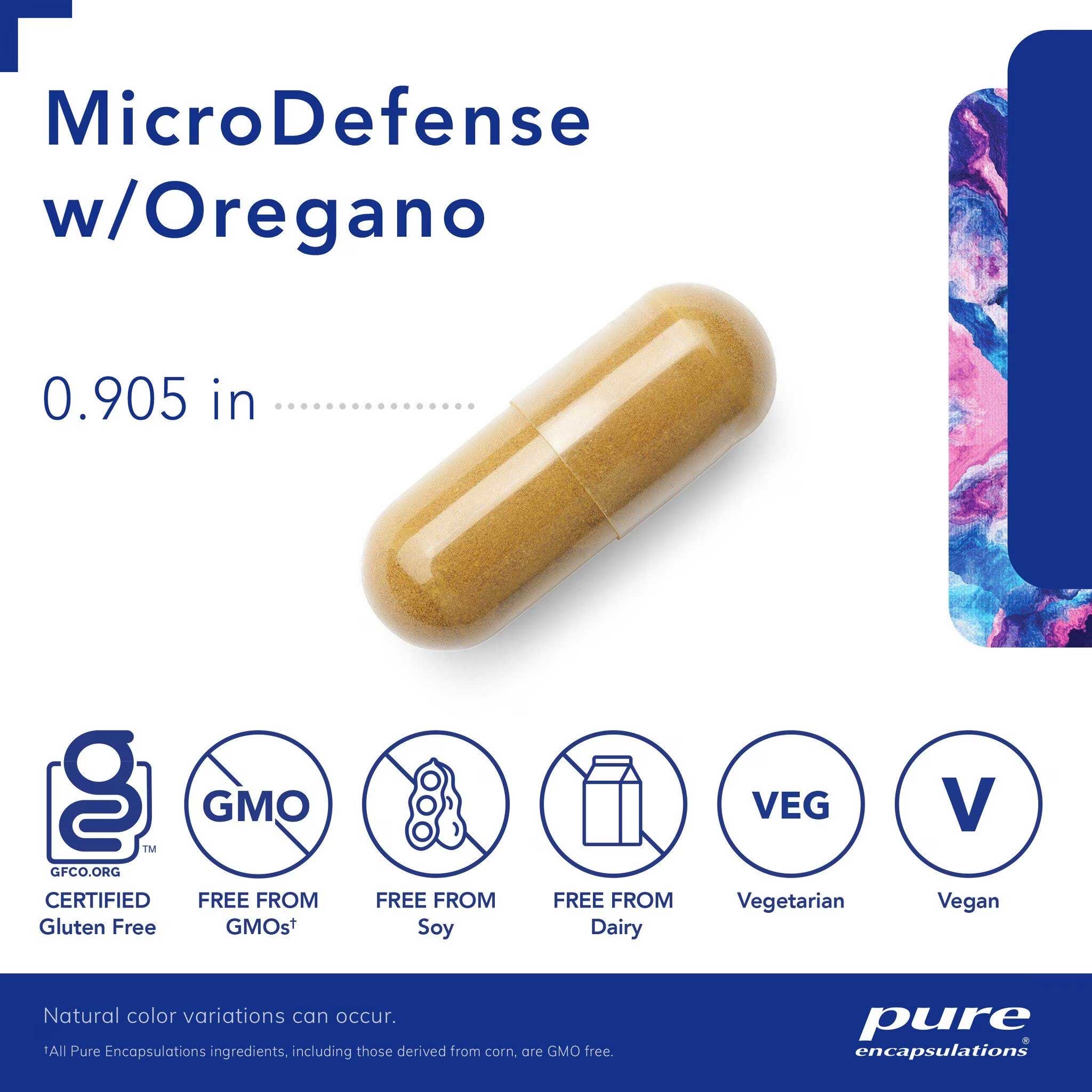 Pure Encapsulations MicroDefense w/Oregano Capsules
