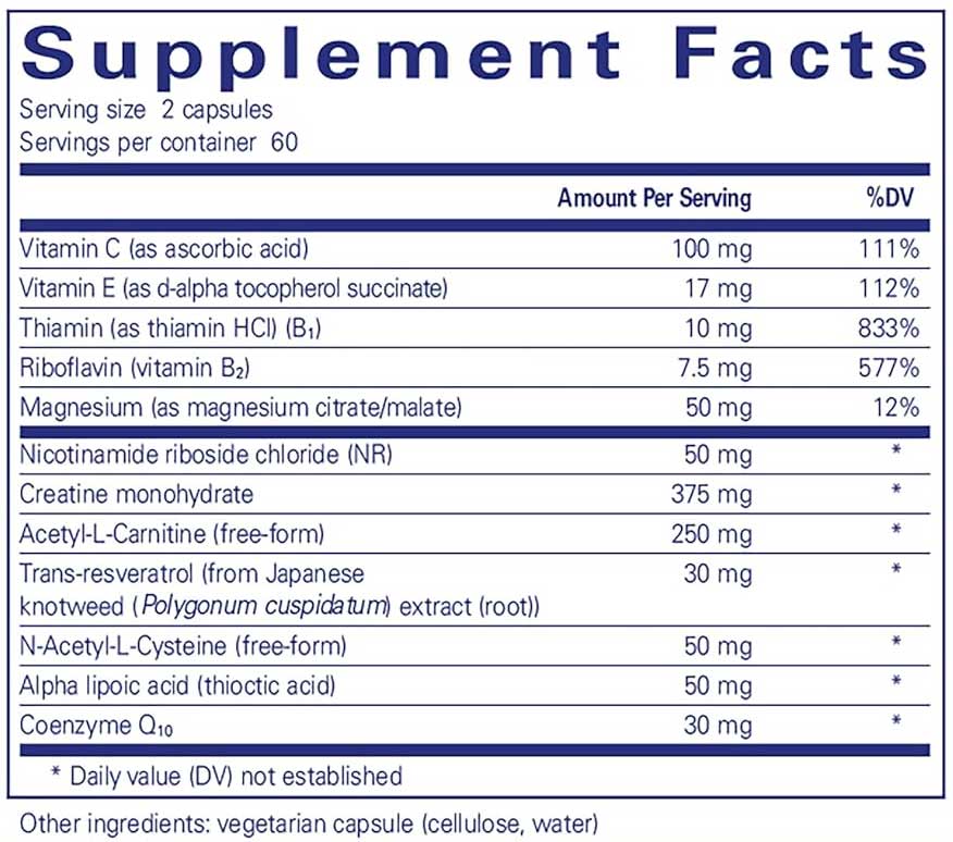 Pure Encapsulations Mitochondria-ATP Ingredients