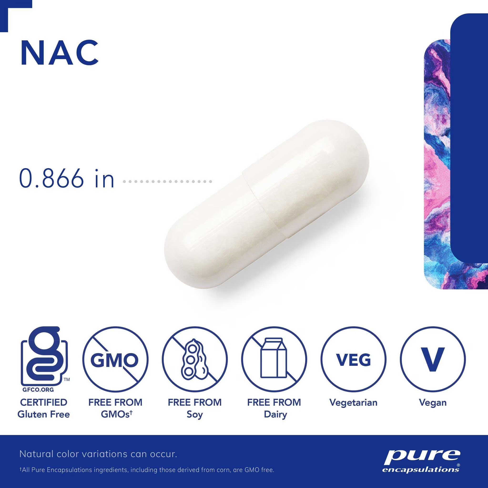 Pure Encapsulations NAC 600mg Capsules