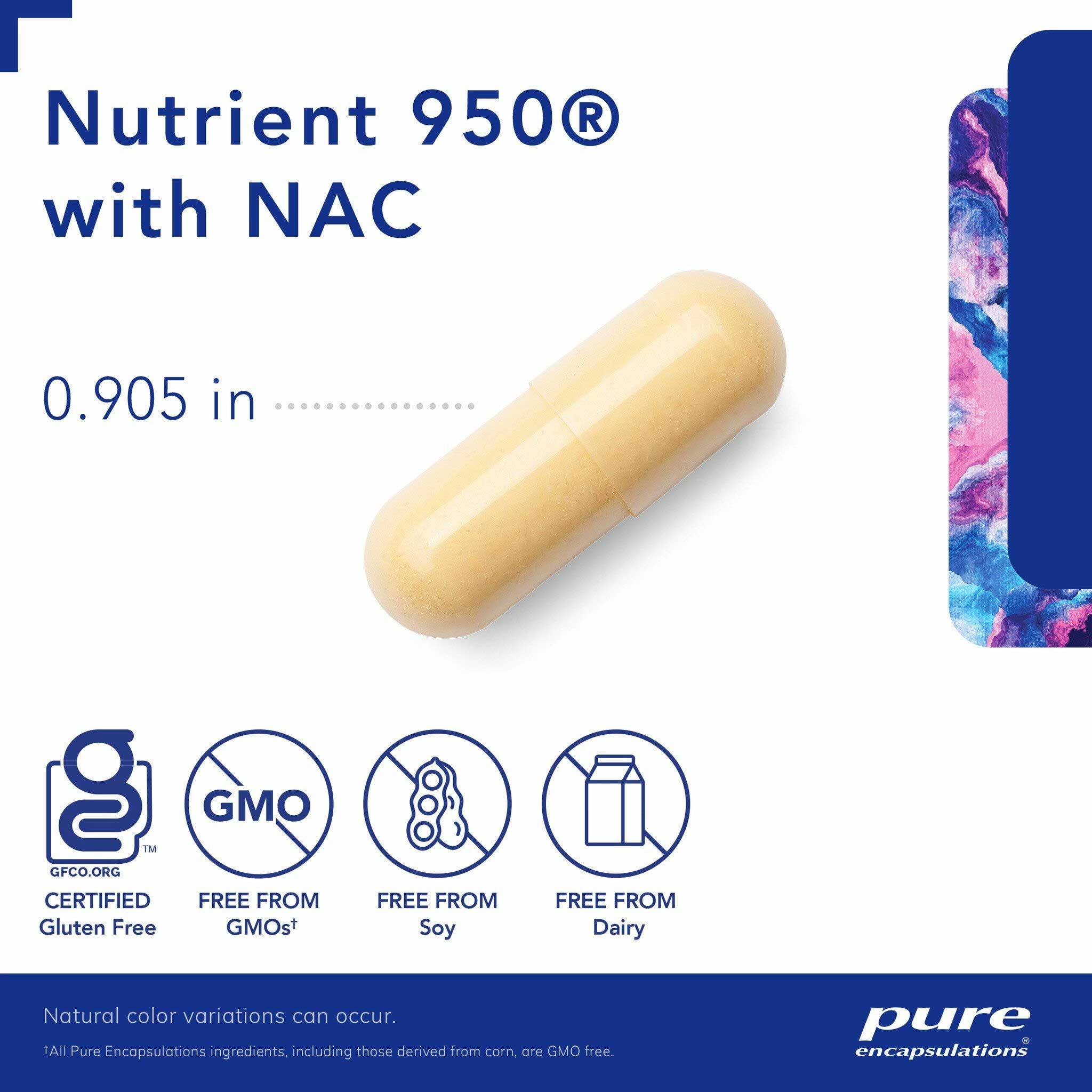 Pure Encapsulations Nutrient 950 with NAC Capsules