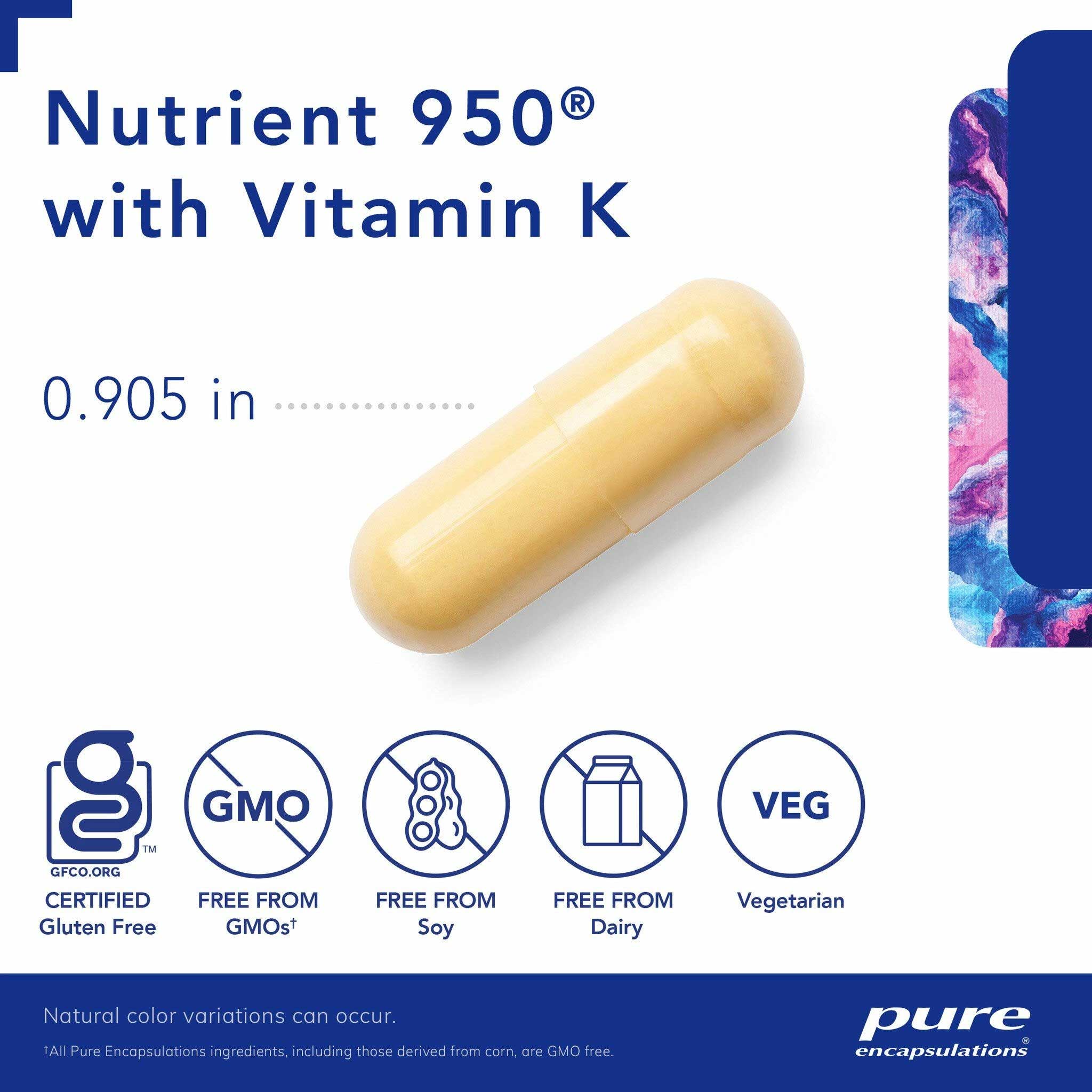 Pure Encapsulations Nutrient 950 with Vitamin K