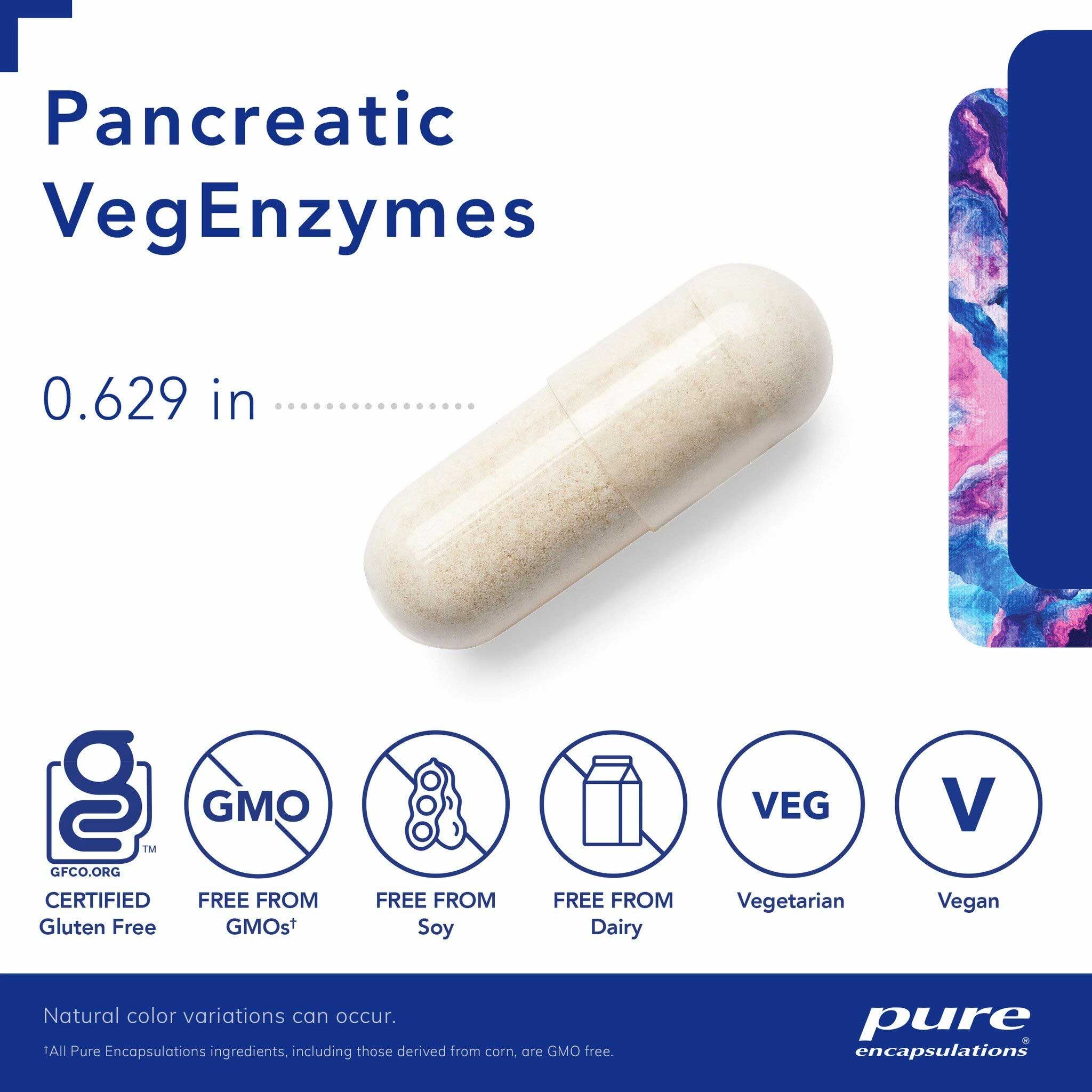 Pure Encapsulations Pancreatic VegEnzymes Capsules