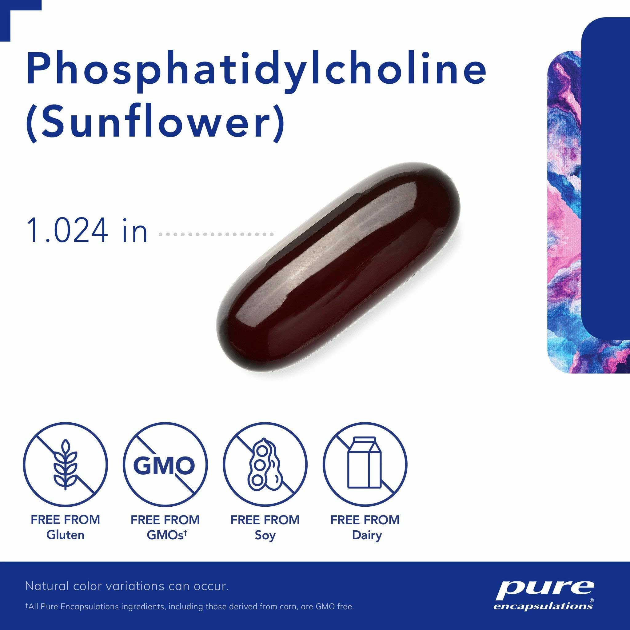 Pure Encapsulations Phosphatidylcholine (sunflower) Softgels Capsules