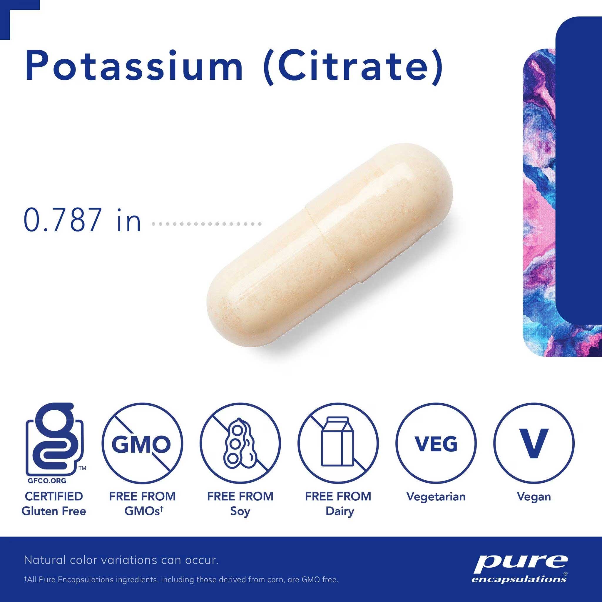 Pure Encapsulations Potassium (Citrate) Capsules