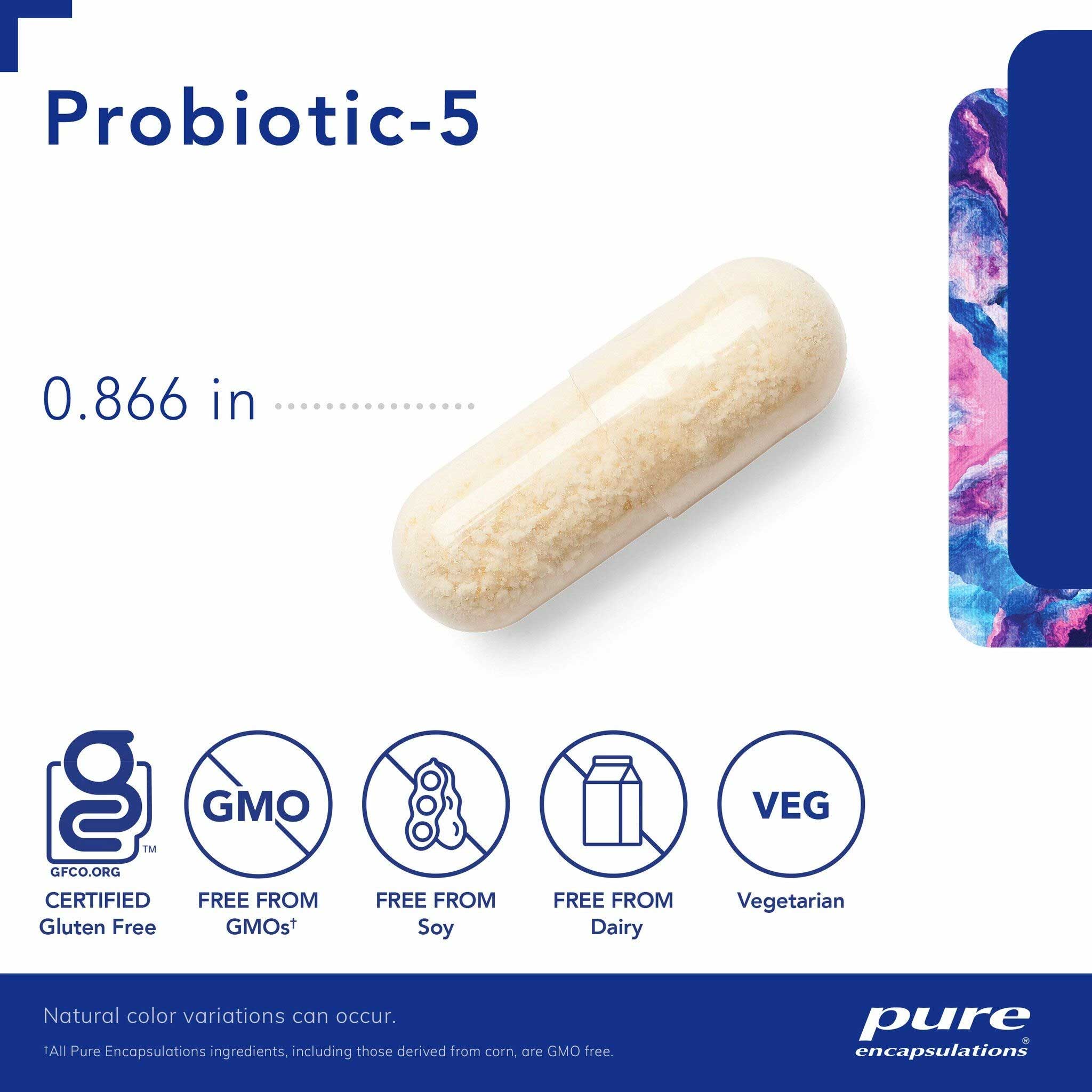 Pure Encapsulations Probiotic-5 Capsules