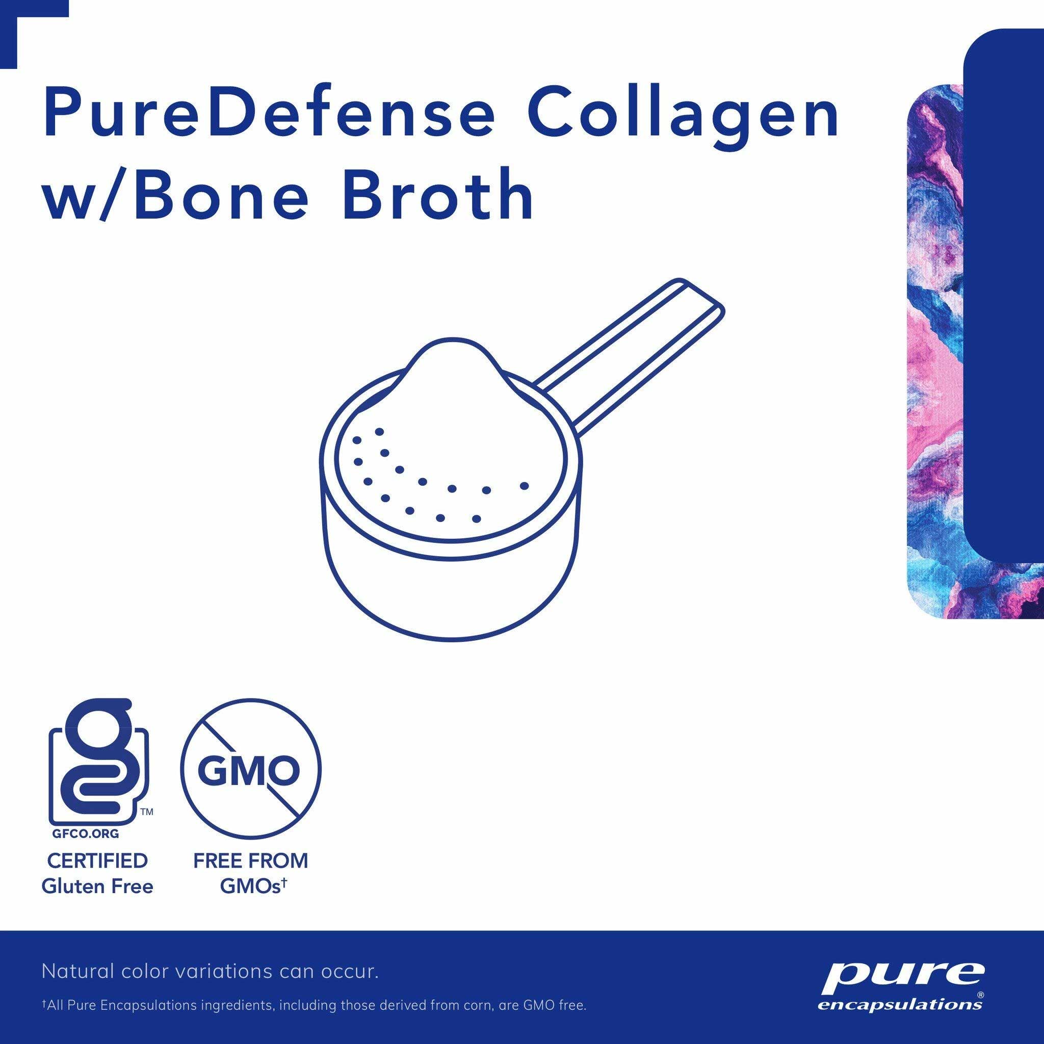 Pure Encapsulations PureDefense Collagen w/ Bone Broth Powder