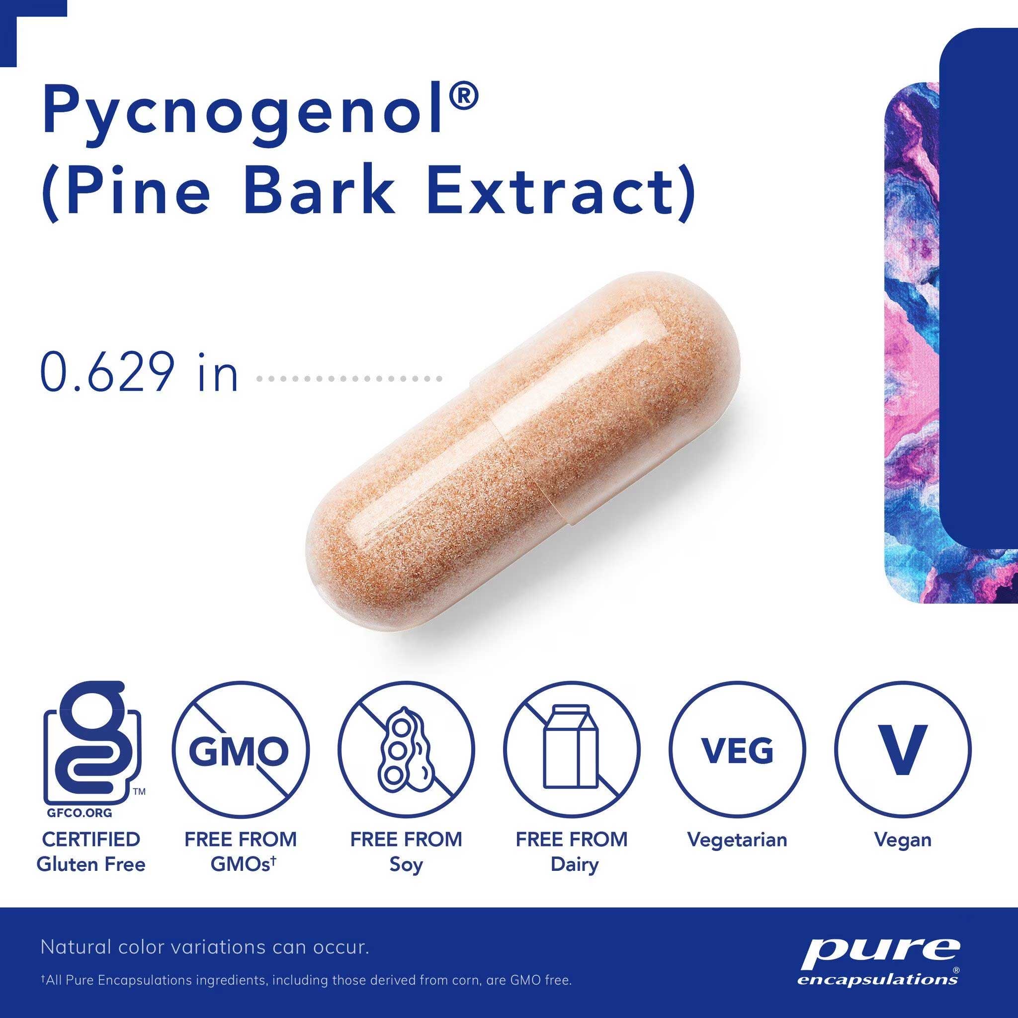 Pure Encapsulations Pycnogenol (pine bark extract) 50mg Caspules