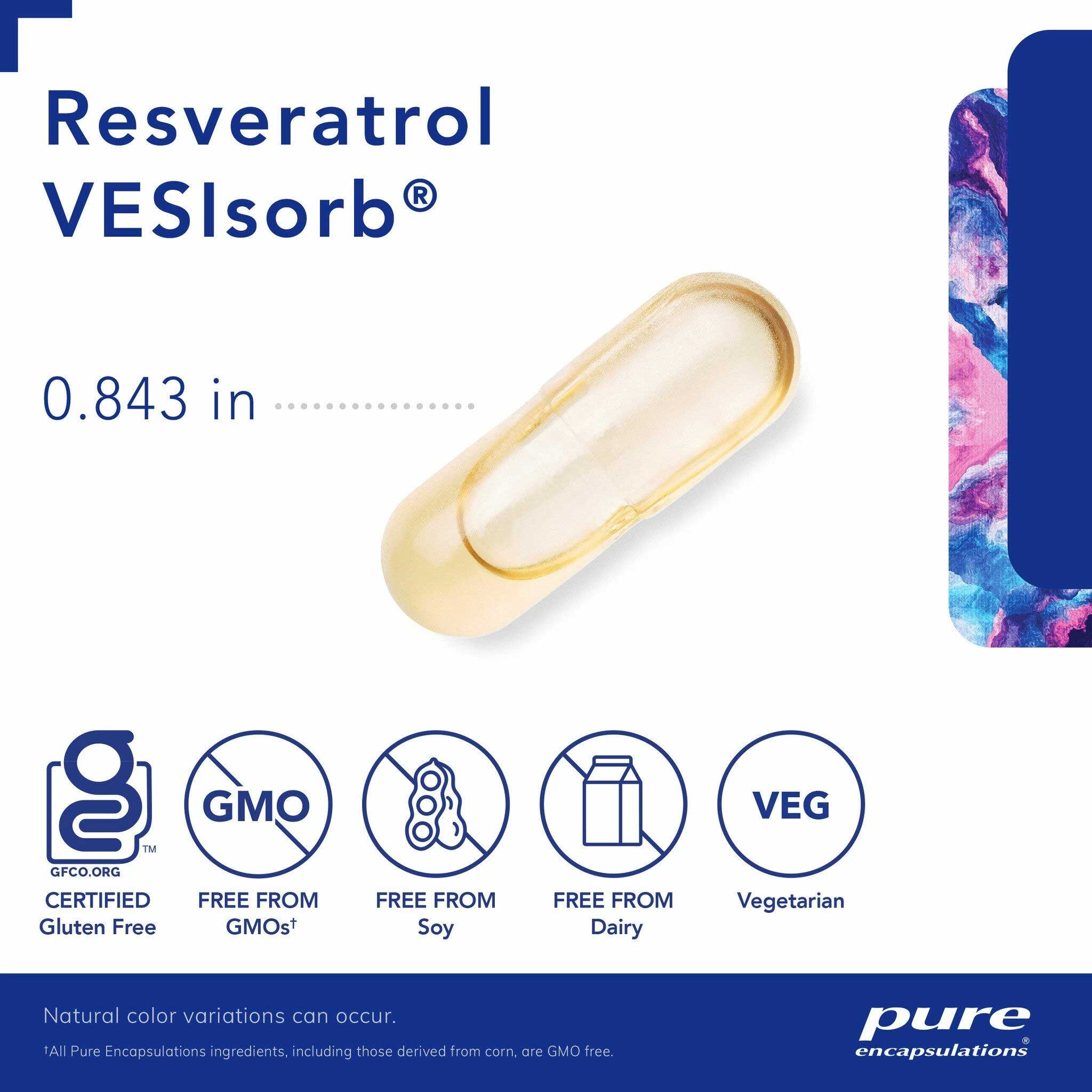 Pure Encapsulations Resveratrol VESIsorb Caplique Capsules