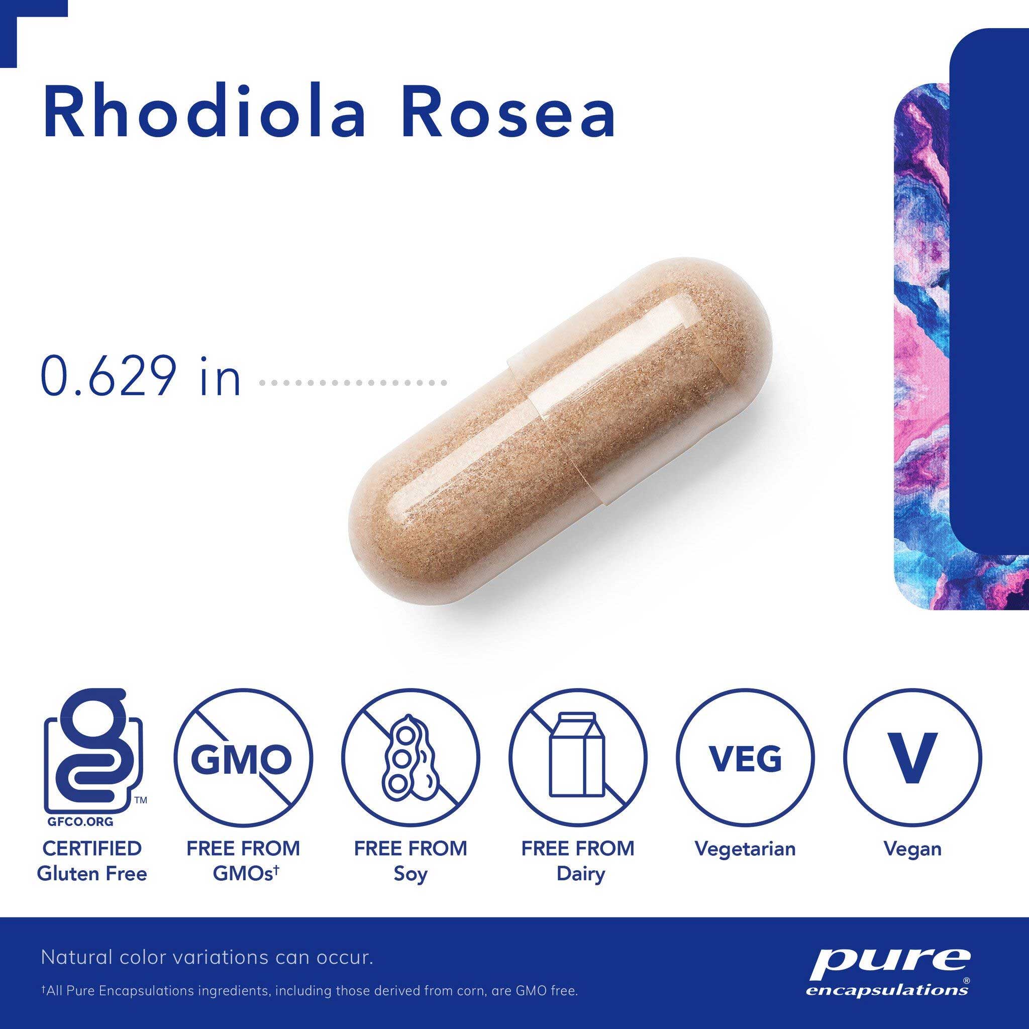 Pure Encapsulations Rhodiola Rosea Capsules
